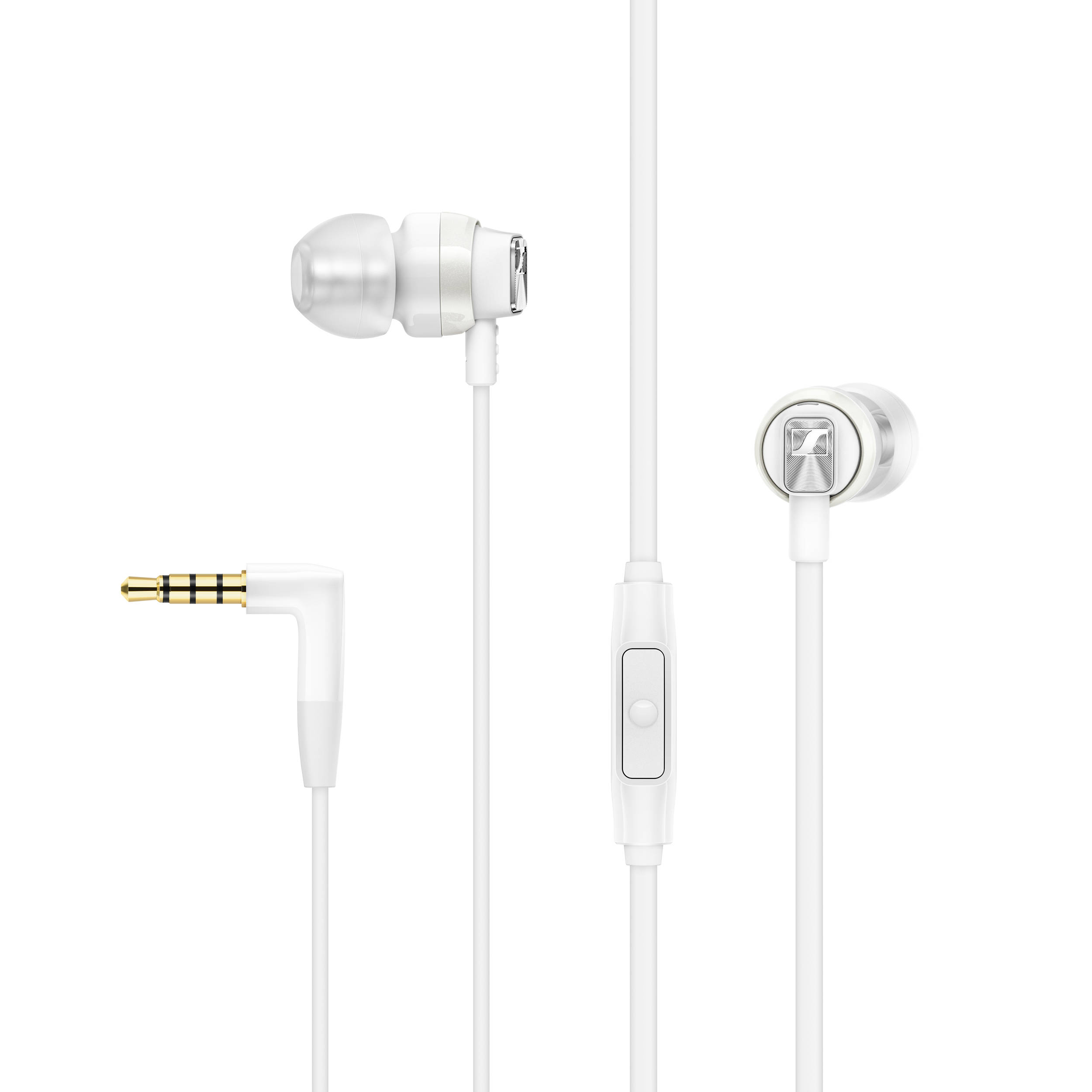 white earphones