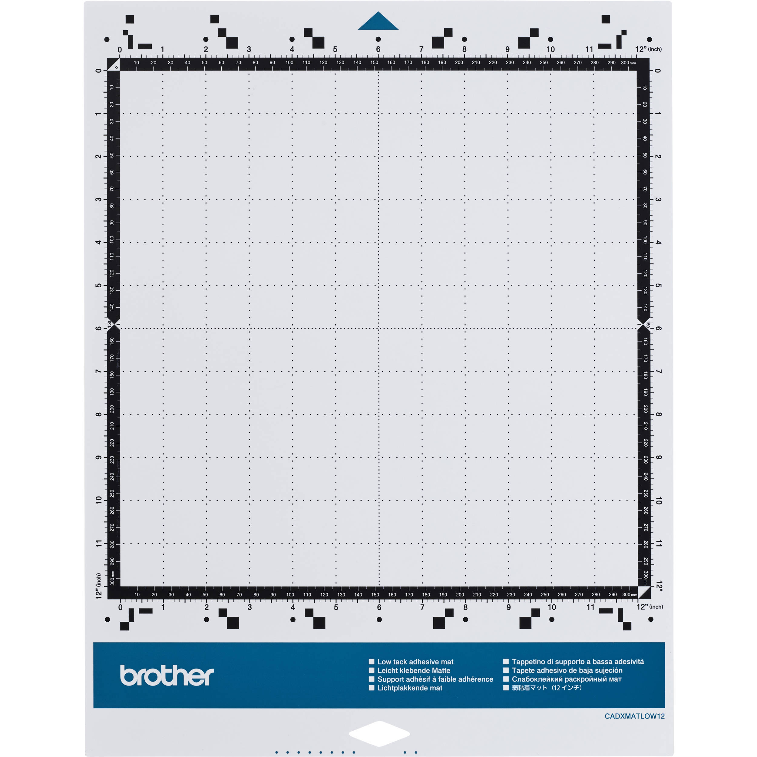 Brother Low Tack Adhesive Mat CADXMATLOW12 12/"x12/"