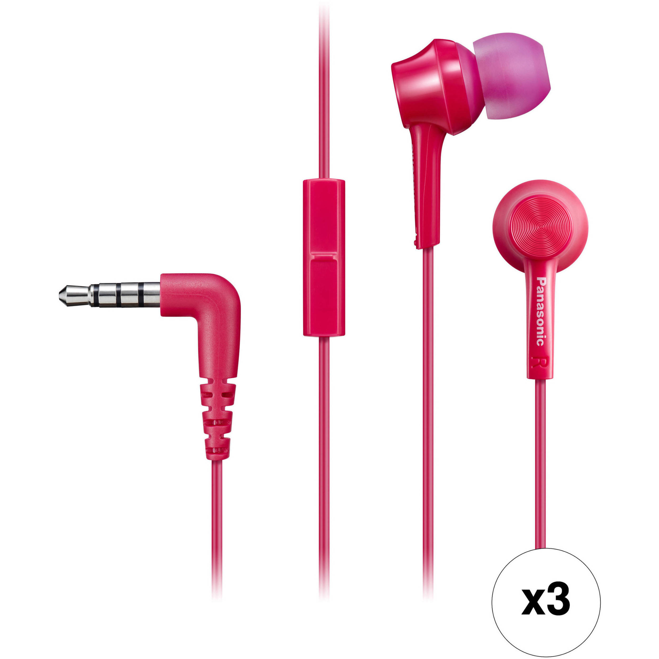 panasonic earphones with mic and volume control
