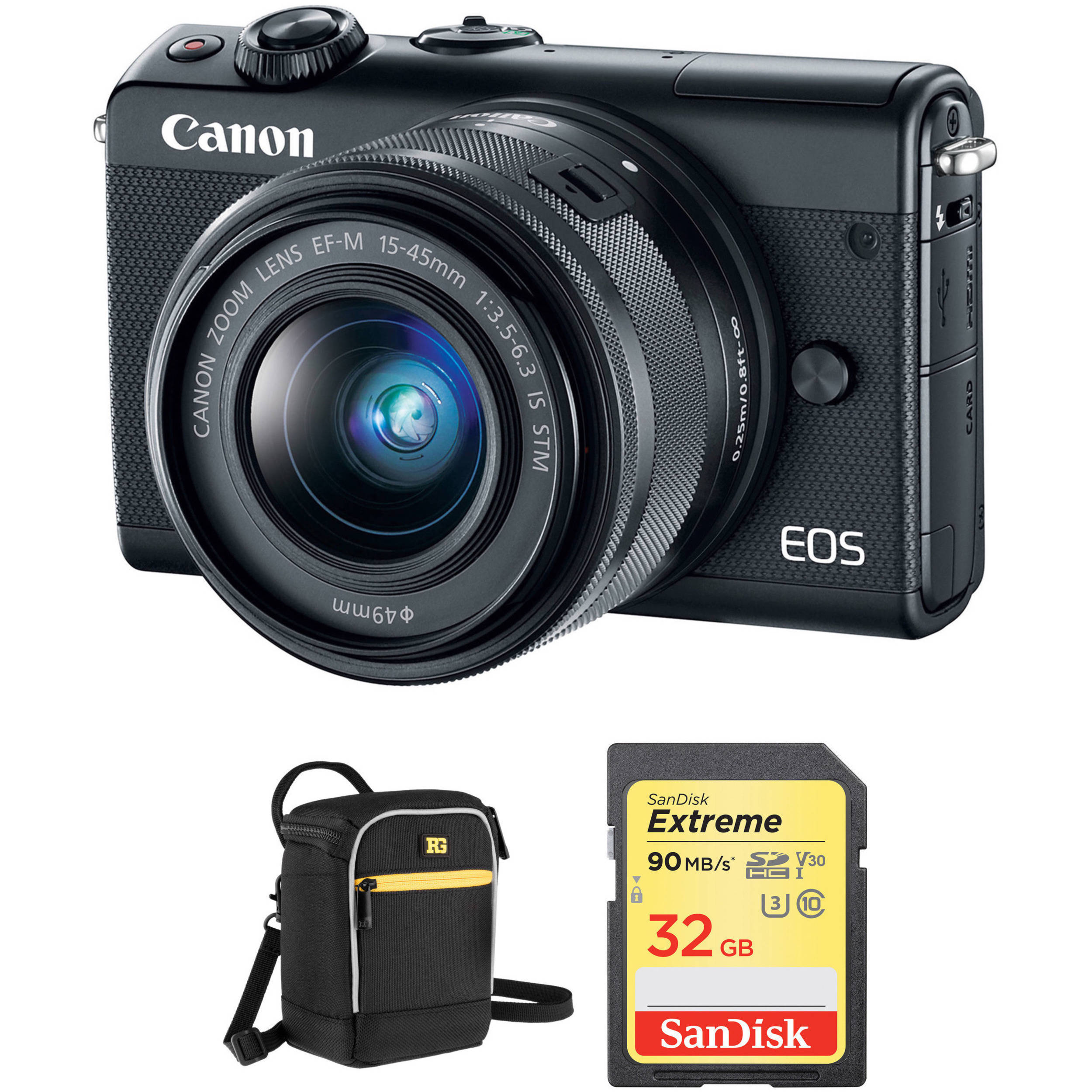 Canon Eos M100 Mirrorless Digital Camera With 15 45mm Lens And