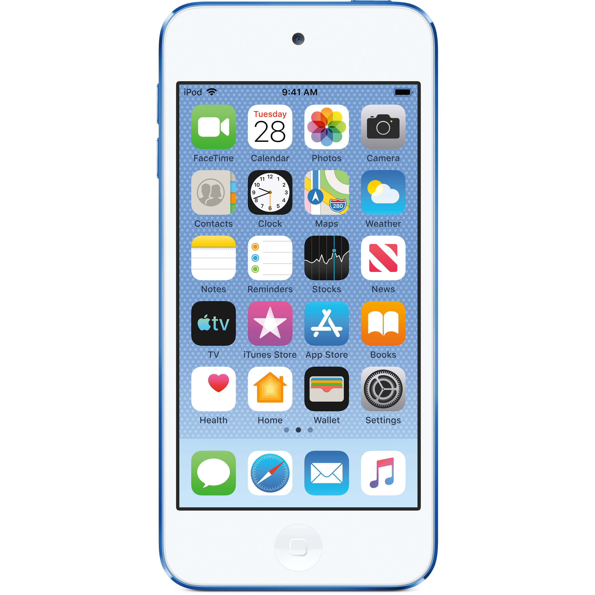 Apple 32gb Ipod Touch 7th Generation Blue Mvhu2ll A B H Photo