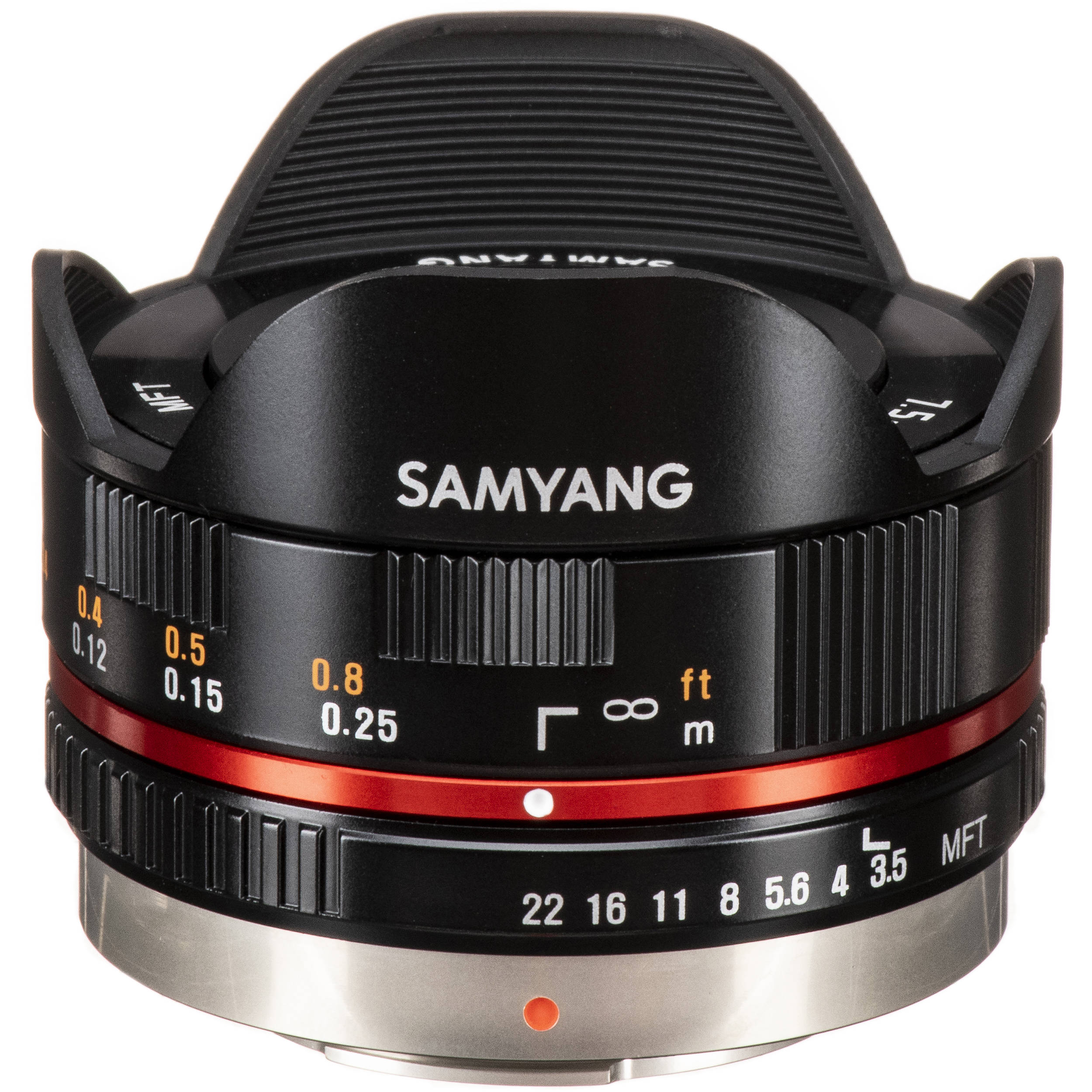 Samyang 7 5mm F 3 5 Umc Fisheye Mft Lens Black Sy75mft B B H