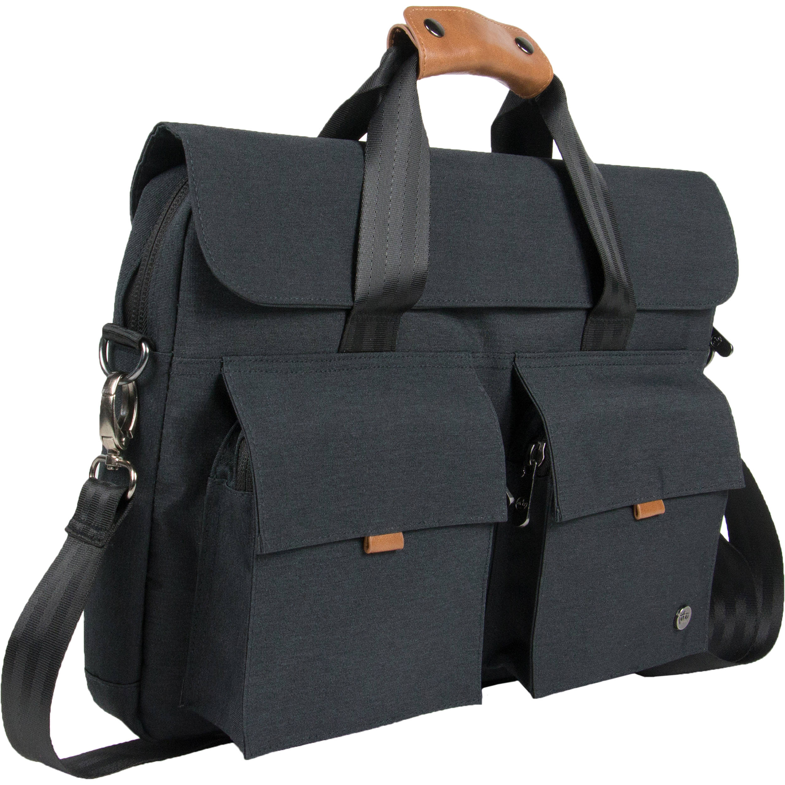 Pkg International Richmond Messenger Bag Dark Gray