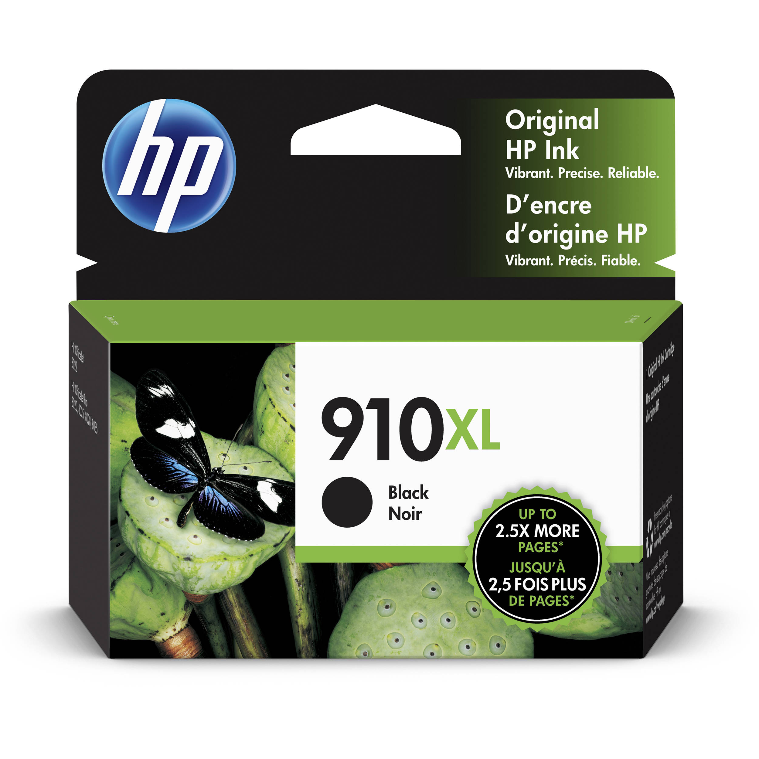 Hp 910 Standard Capacity Black Ink Cartridge 3yl61an 140 B H