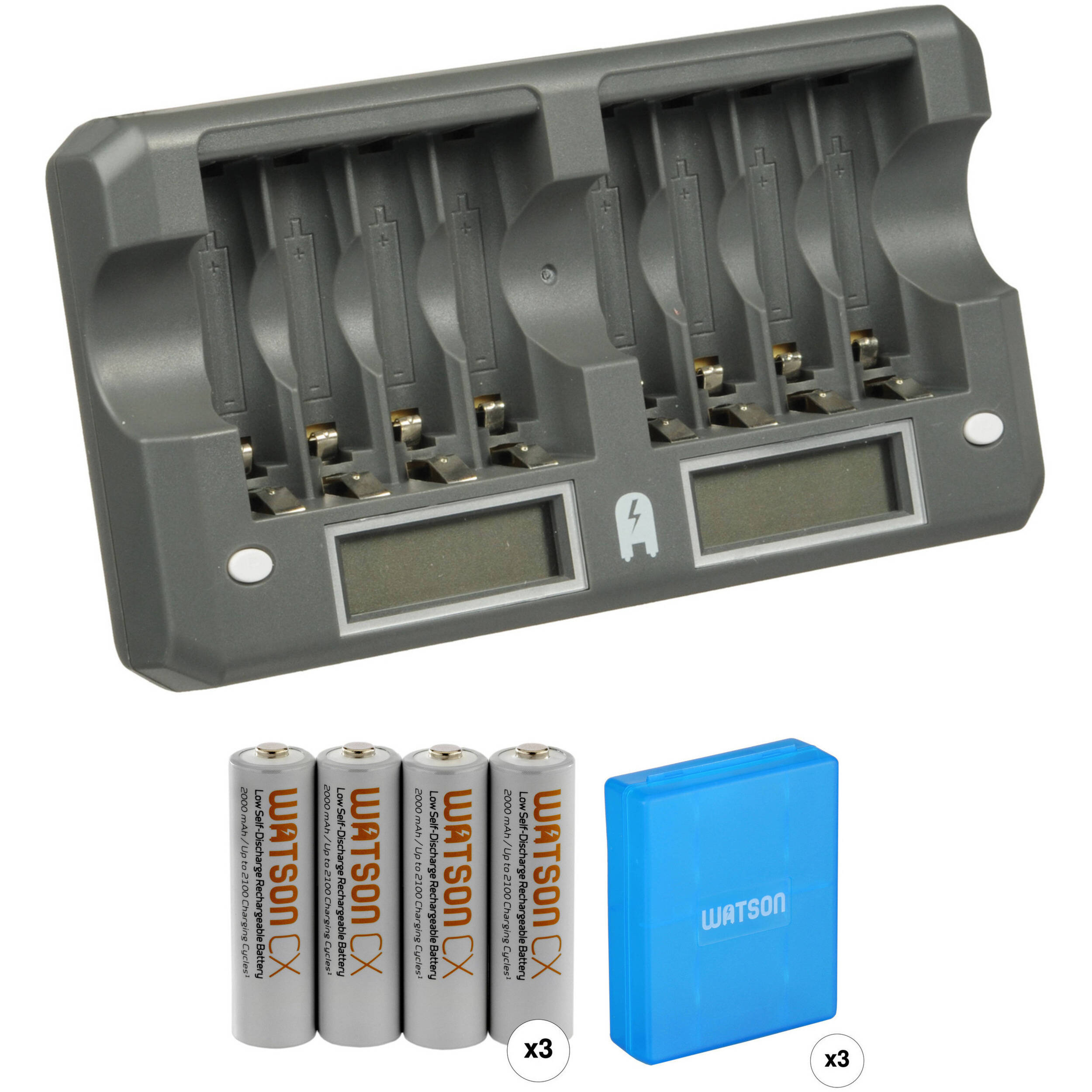 rechargeable batteries and charger
