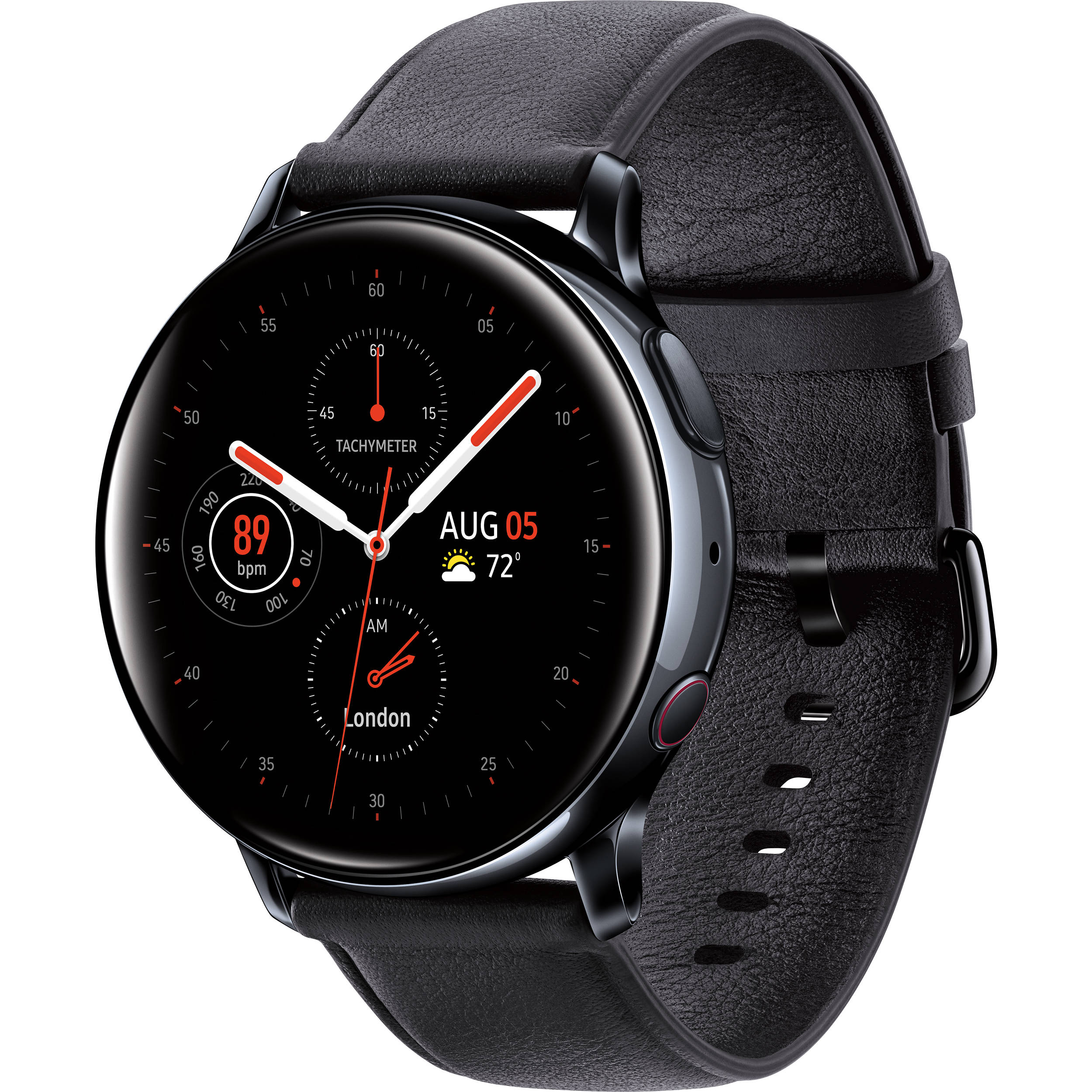 black samsung smartwatch