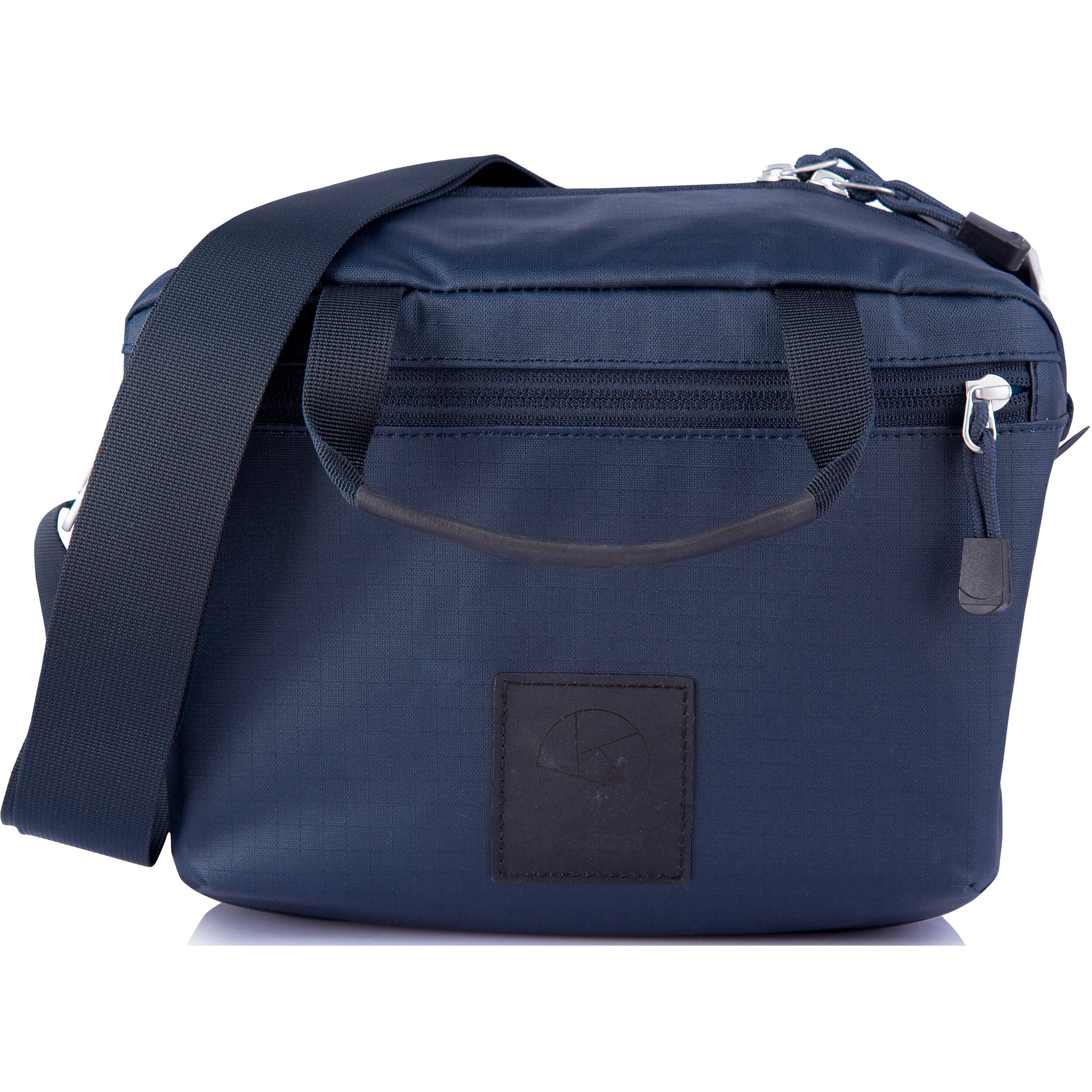 small navy shoulder bag