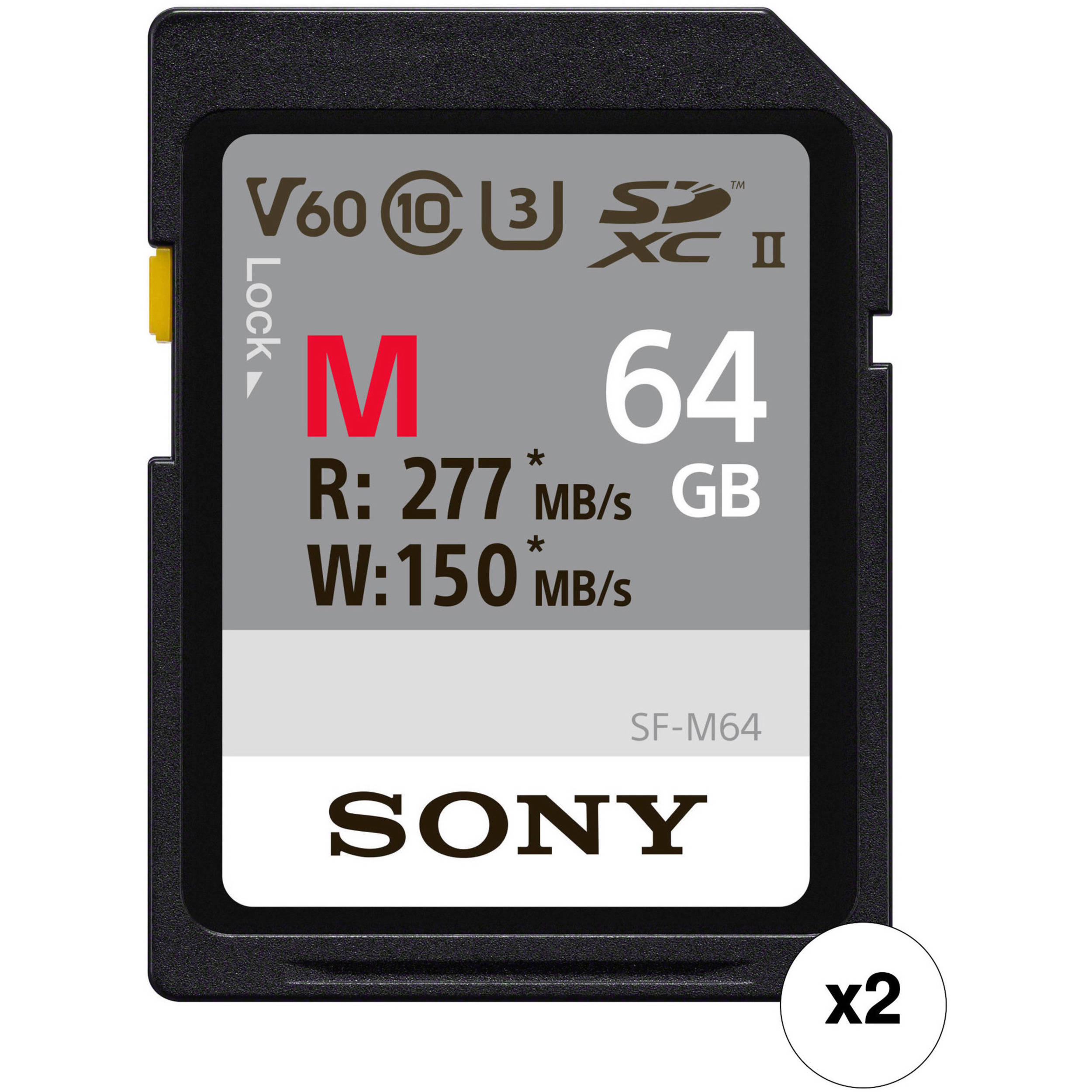 Sony 256gb Sf M T2 Uhs Ii Sdxc Memory Card Sf M256 T2 B H Photo