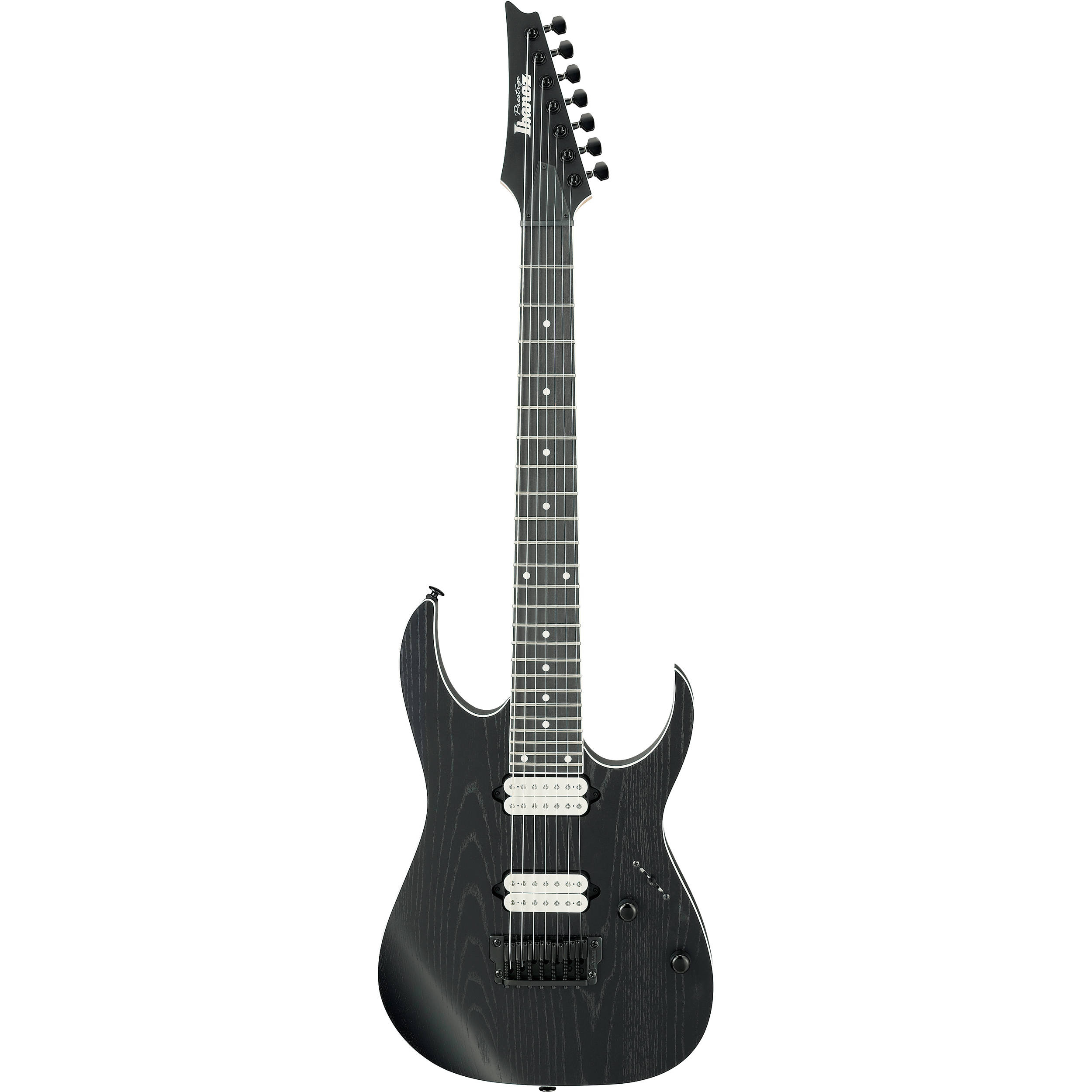 Guitar (Weathered Ash) Ibanez 7-String Black Prestige RG