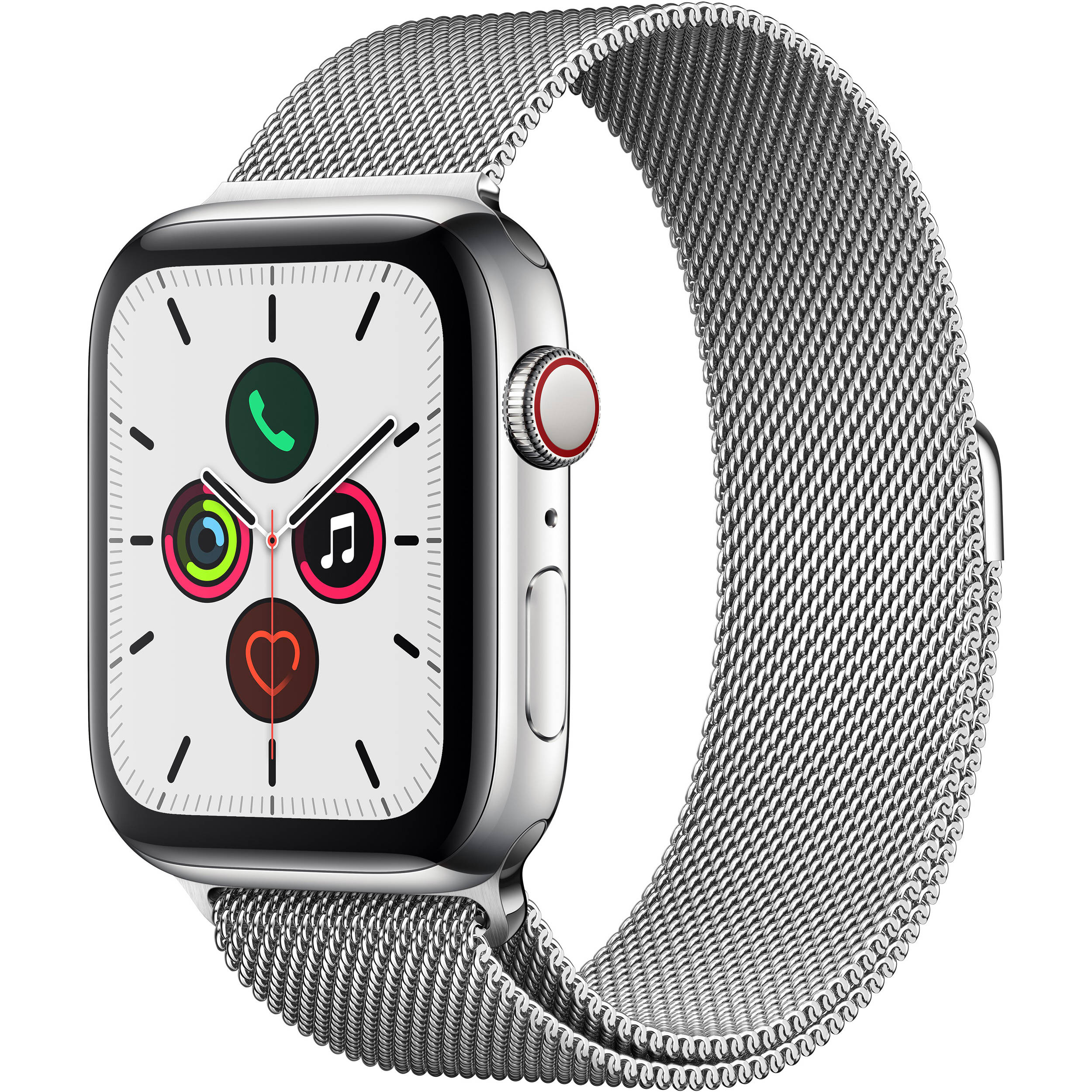 Apple Watch Series 5 Cellular Silver Stainless Steel 44mm Silver
