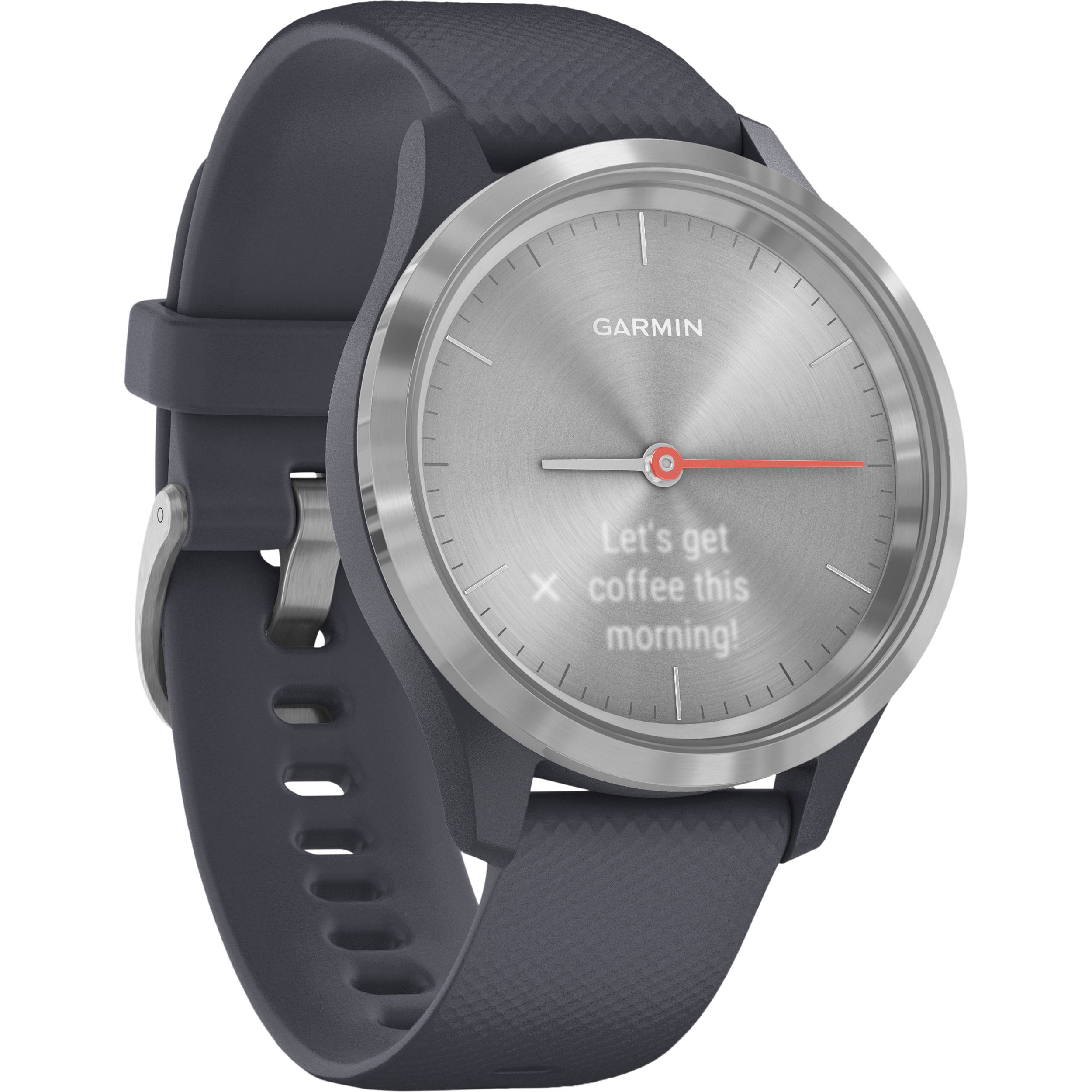 smartwatch with stainless steel strap