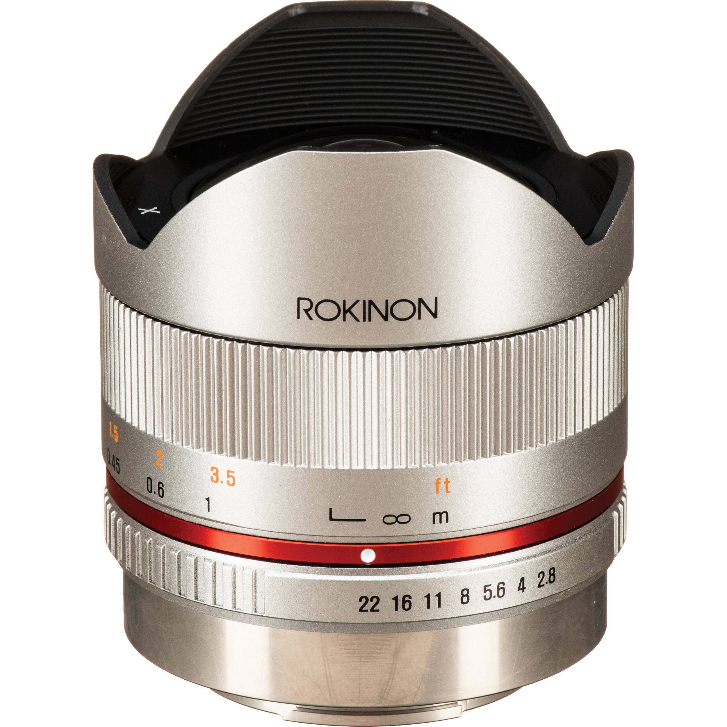 Rokinon 8mm F 2 8 Umc Fisheye Ii Lens For Sony E Silver