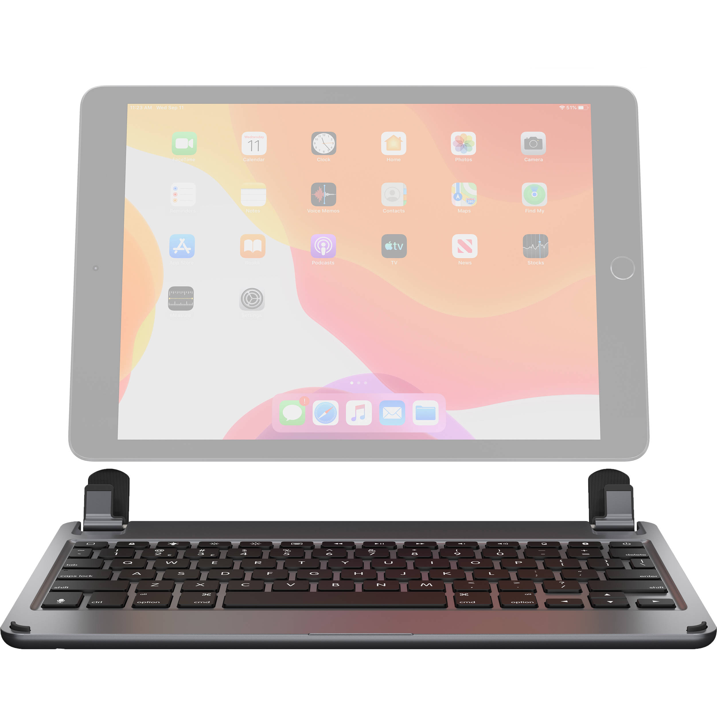 Photo 1 of Brydge Wireless Bluetooth Keyboard for 10.2" iPad 2019 / 7th Gen (Space Gray)