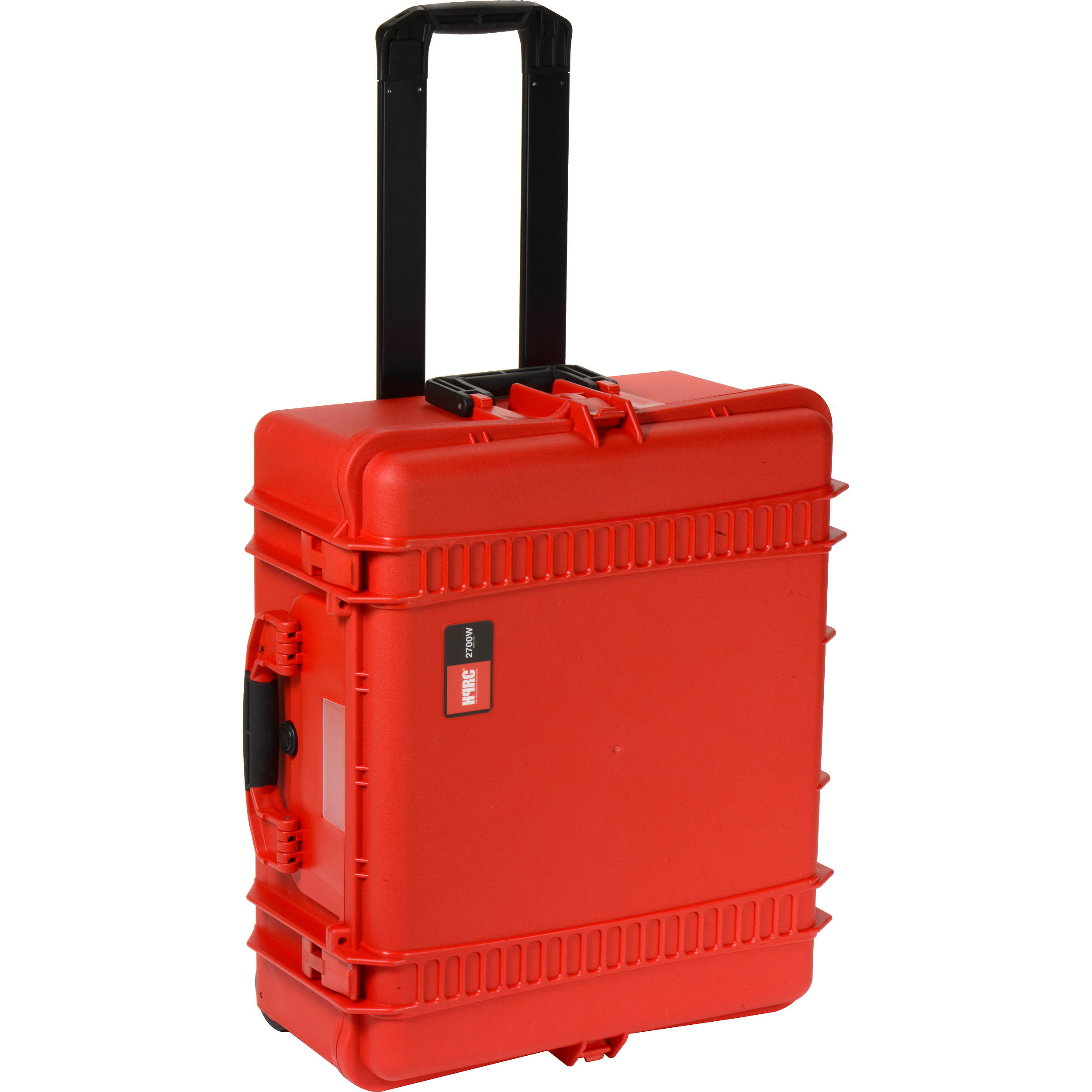 red hard case luggage