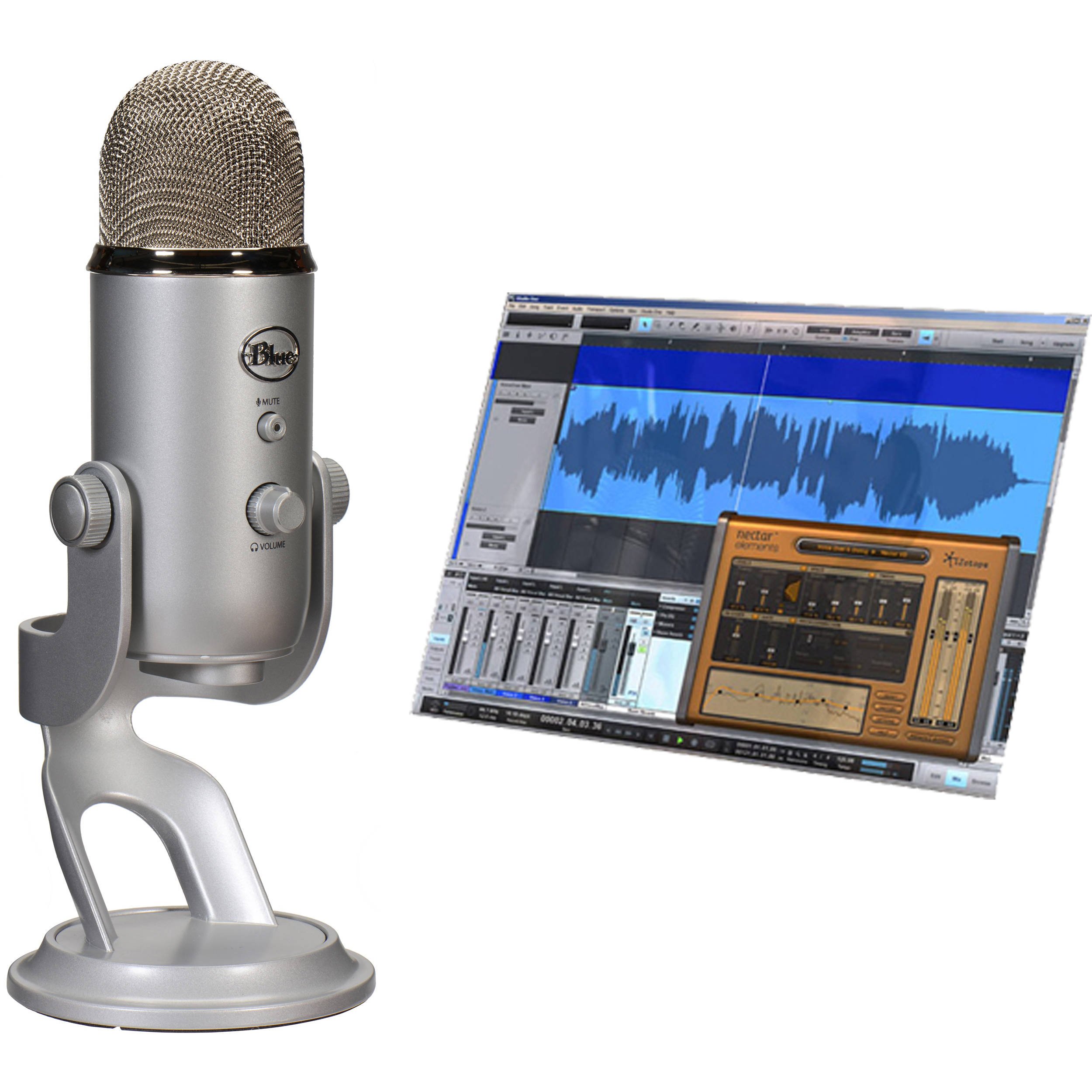 Blue Yeti Professional Recording Kit For Vocals Yeti Studio B H