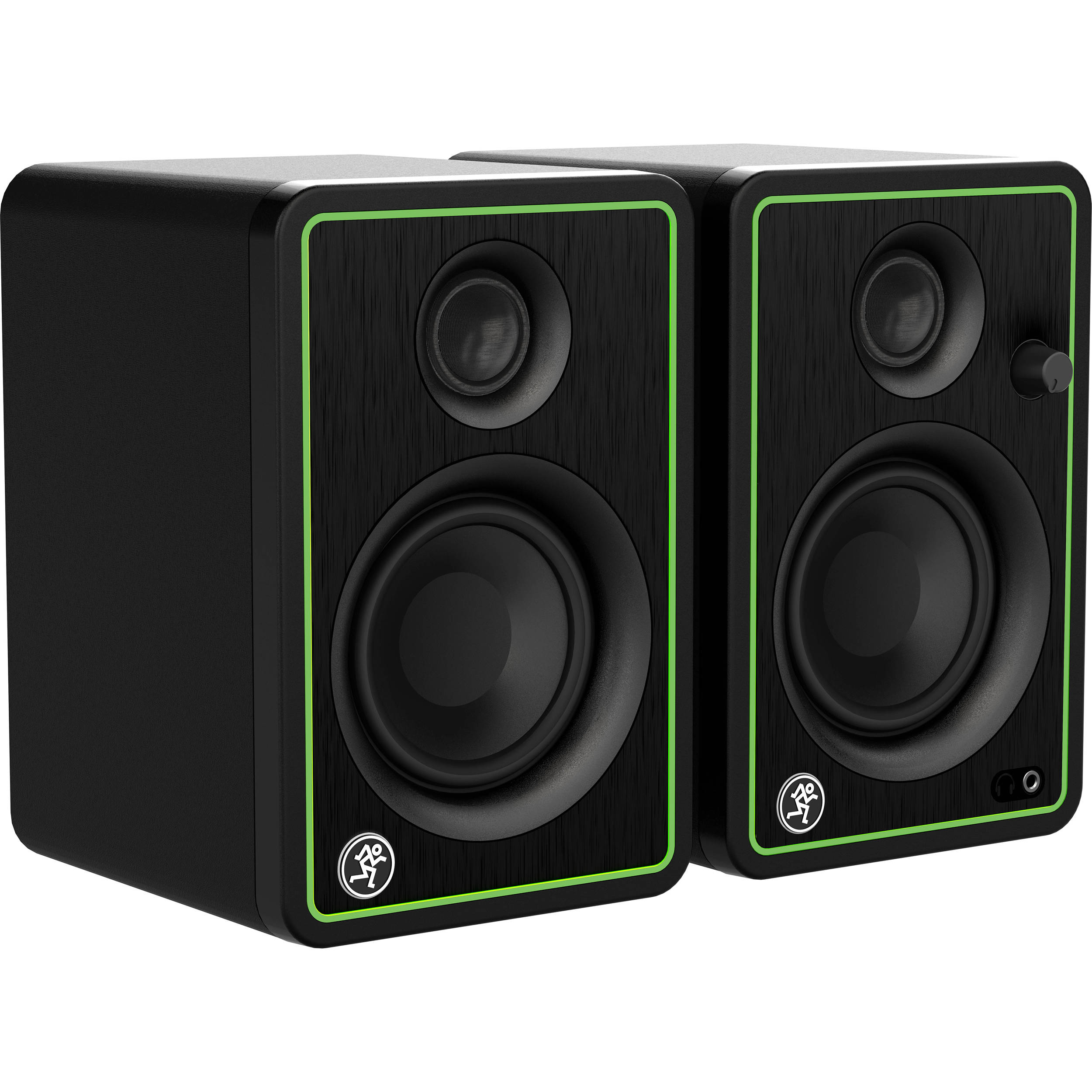 green studio monitors