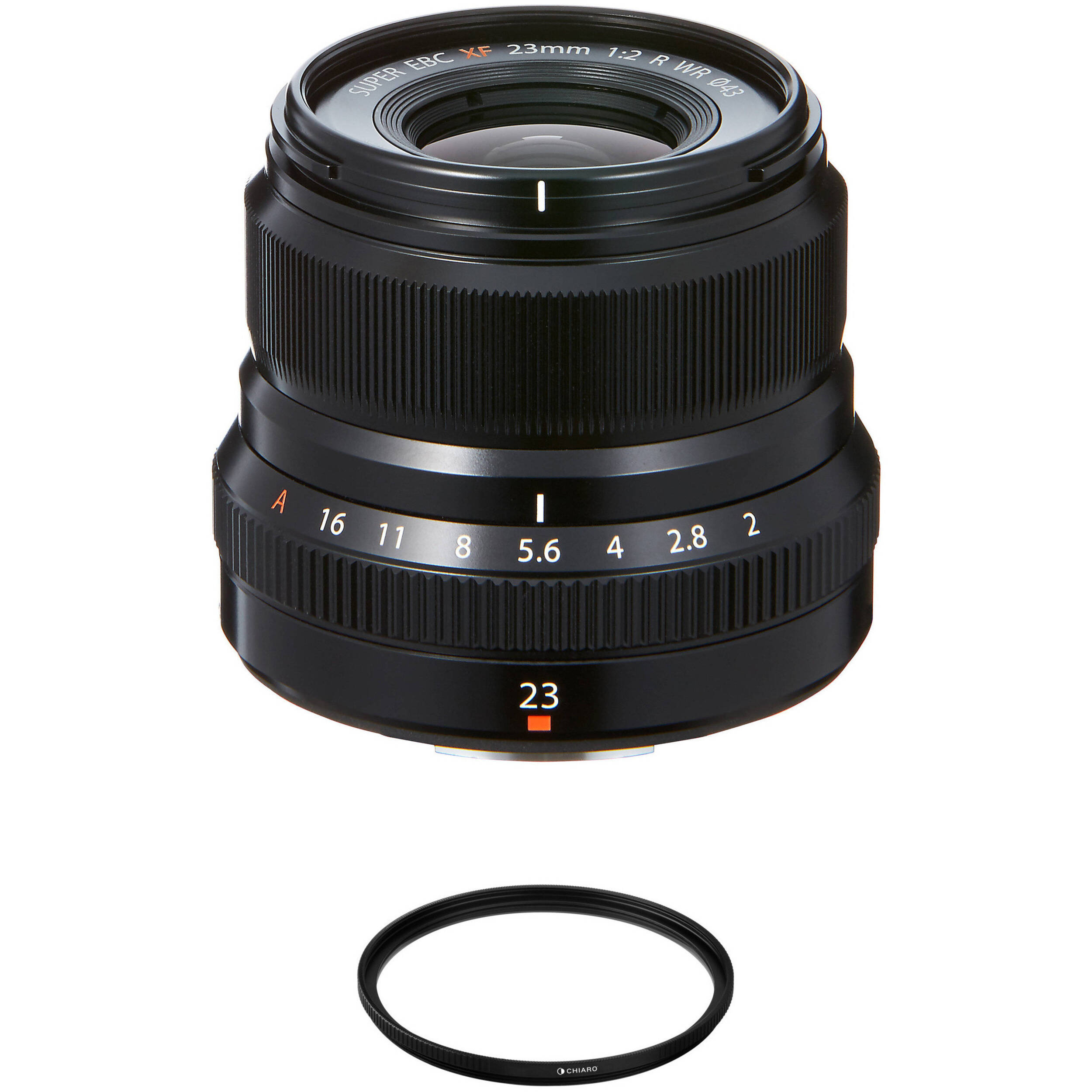 Fujifilm Xf 23mm F 2 R Wr Lens With Uv Filter Kit Black B H