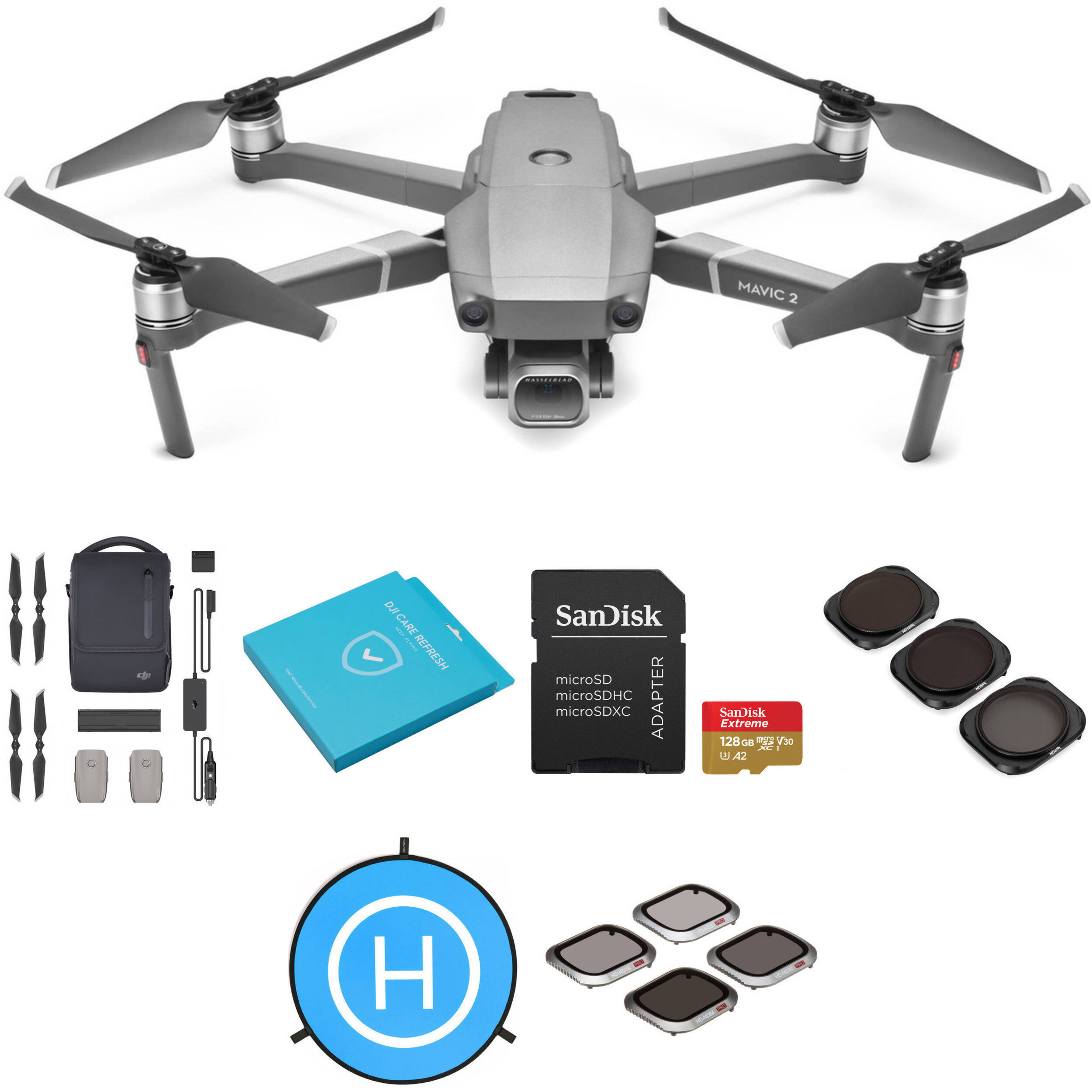 Dji Mavic 2 Pro With Fly More Combo And Care Refresh Kit B H