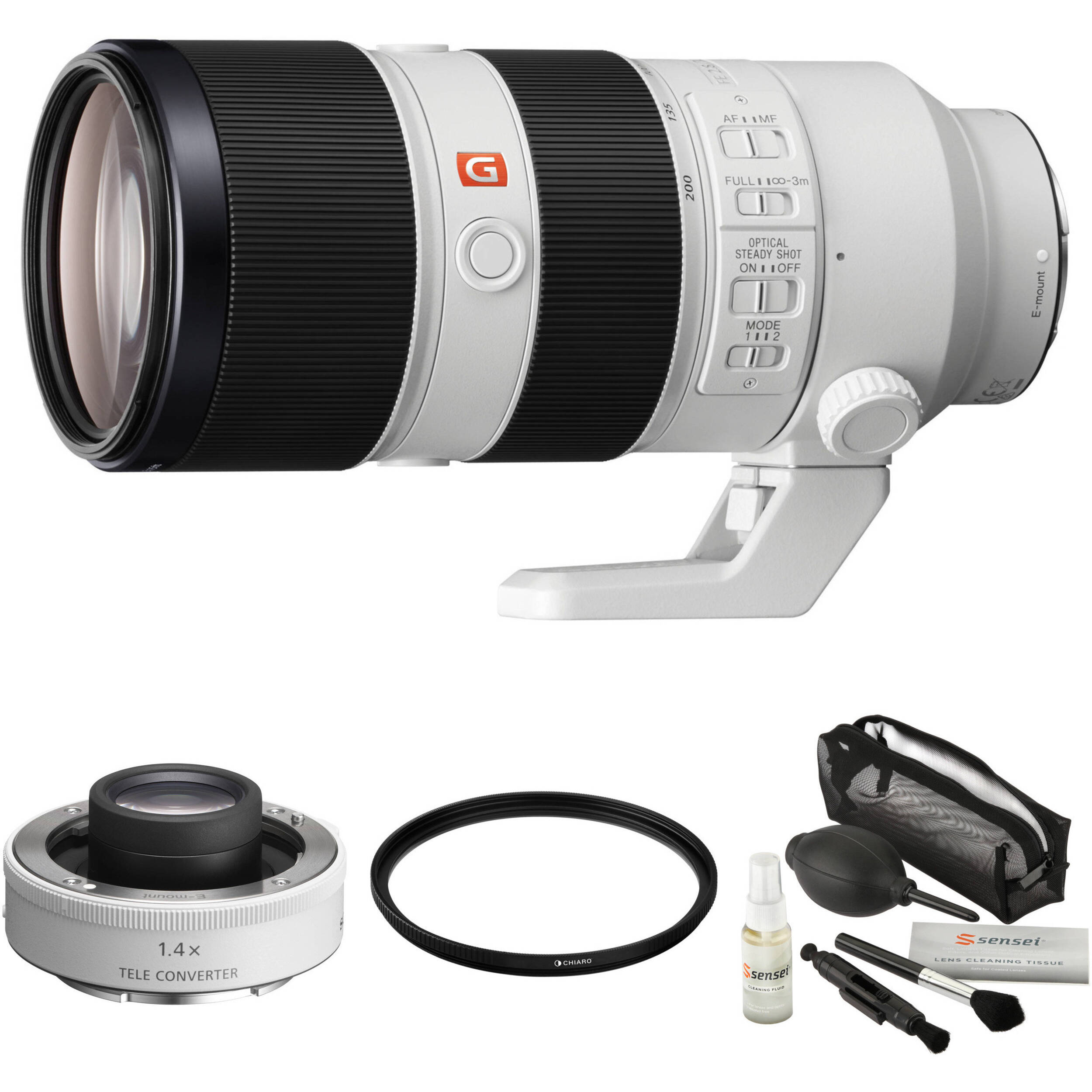 Sony Fe 70 0mm F 2 8 Gm Oss Lens With 1 4x Teleconverter Kit