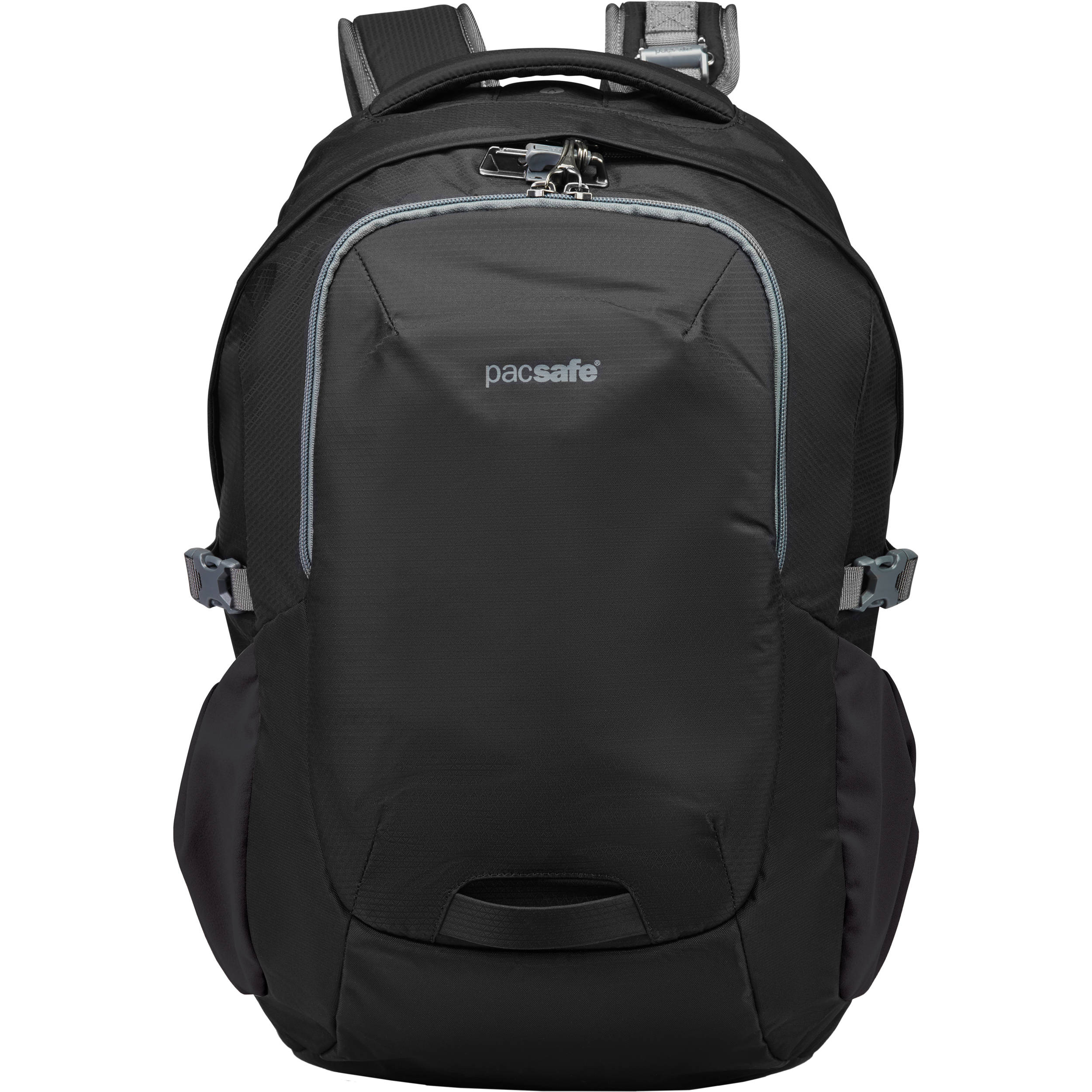 anti theft backpack black