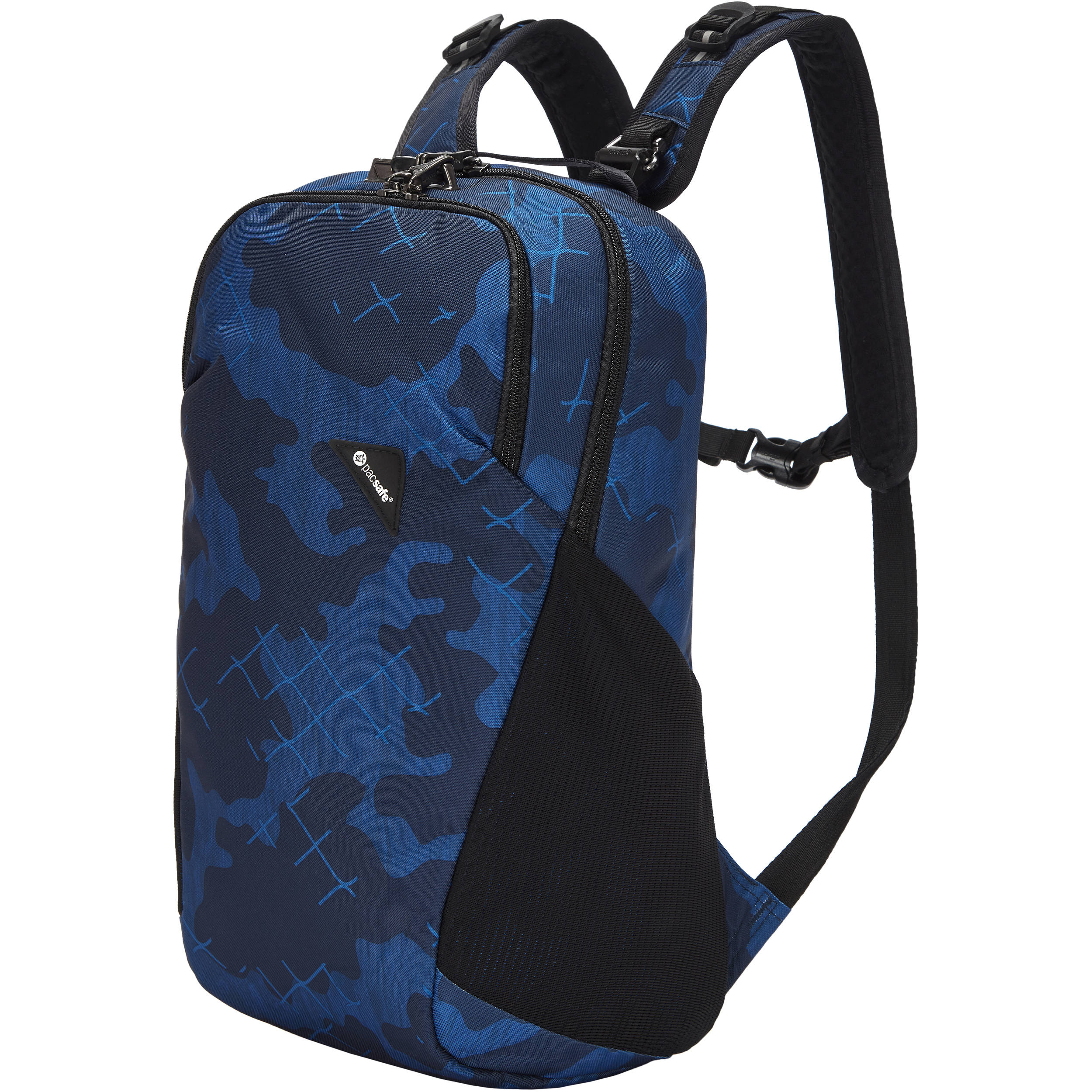 anti theft backpack blue