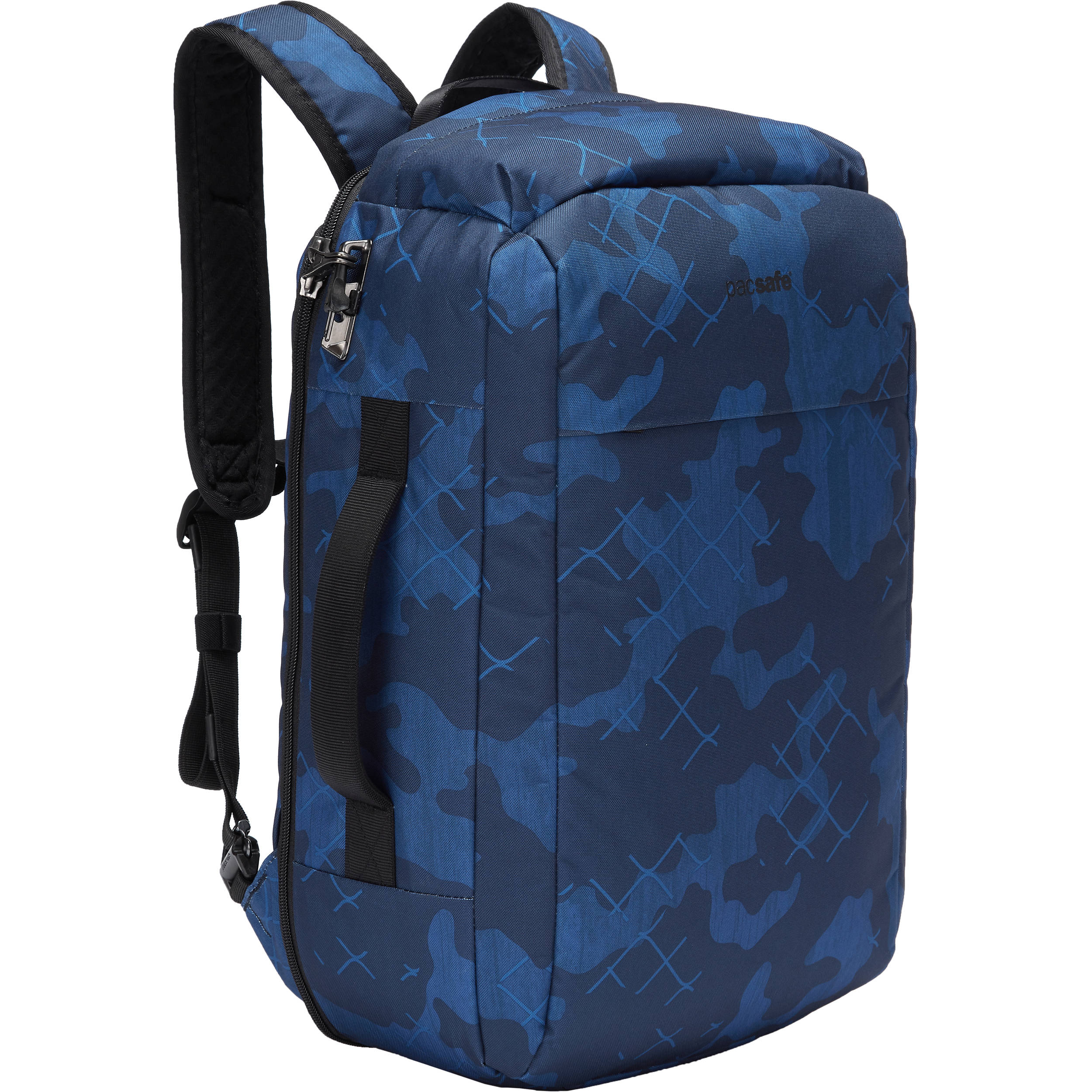 blue camo backpack