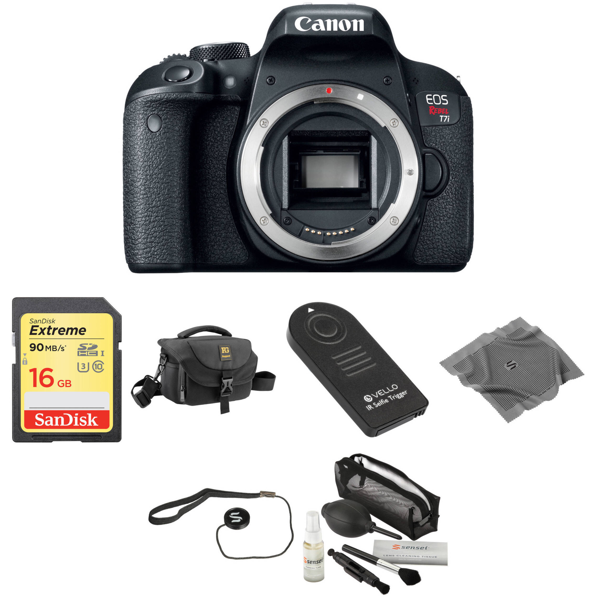 Canon Eos Rebel T7i Dslr Camera Body Basic Kit B H Photo Video