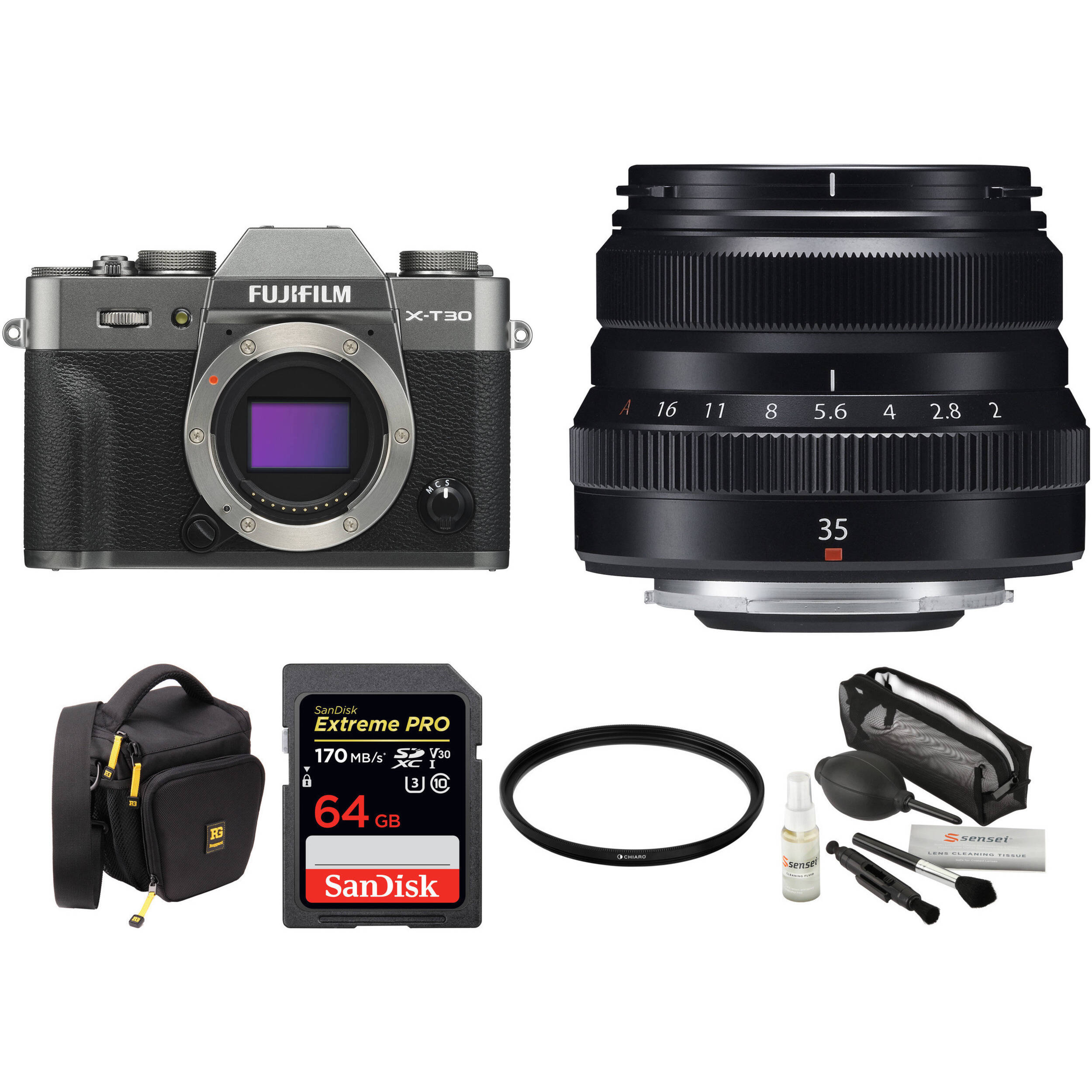 Fujifilm X T30 Mirrorless Digital Camera With 35mm F 2 Lens And