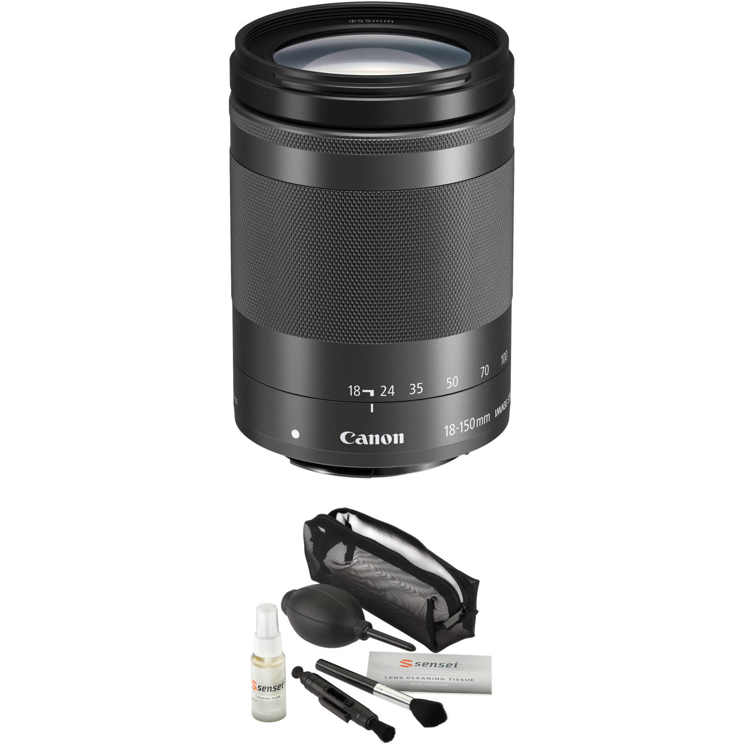Canon Ef M 18 150mm F 3 5 6 3 Is Stm Lens With Lens Cleaning Kit