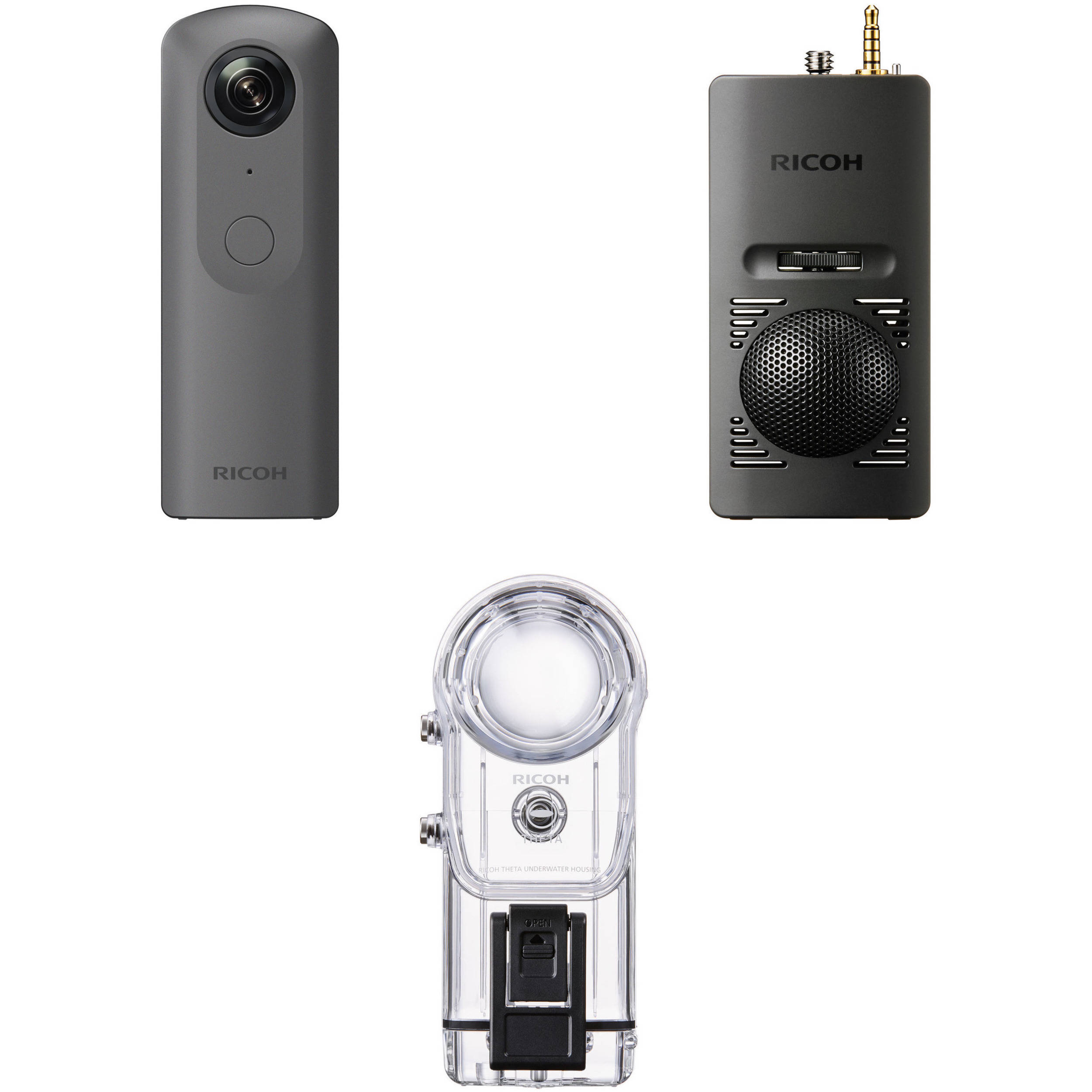 Ricoh Theta V 360 4k Vr Camera Kit With 3d Microphone And