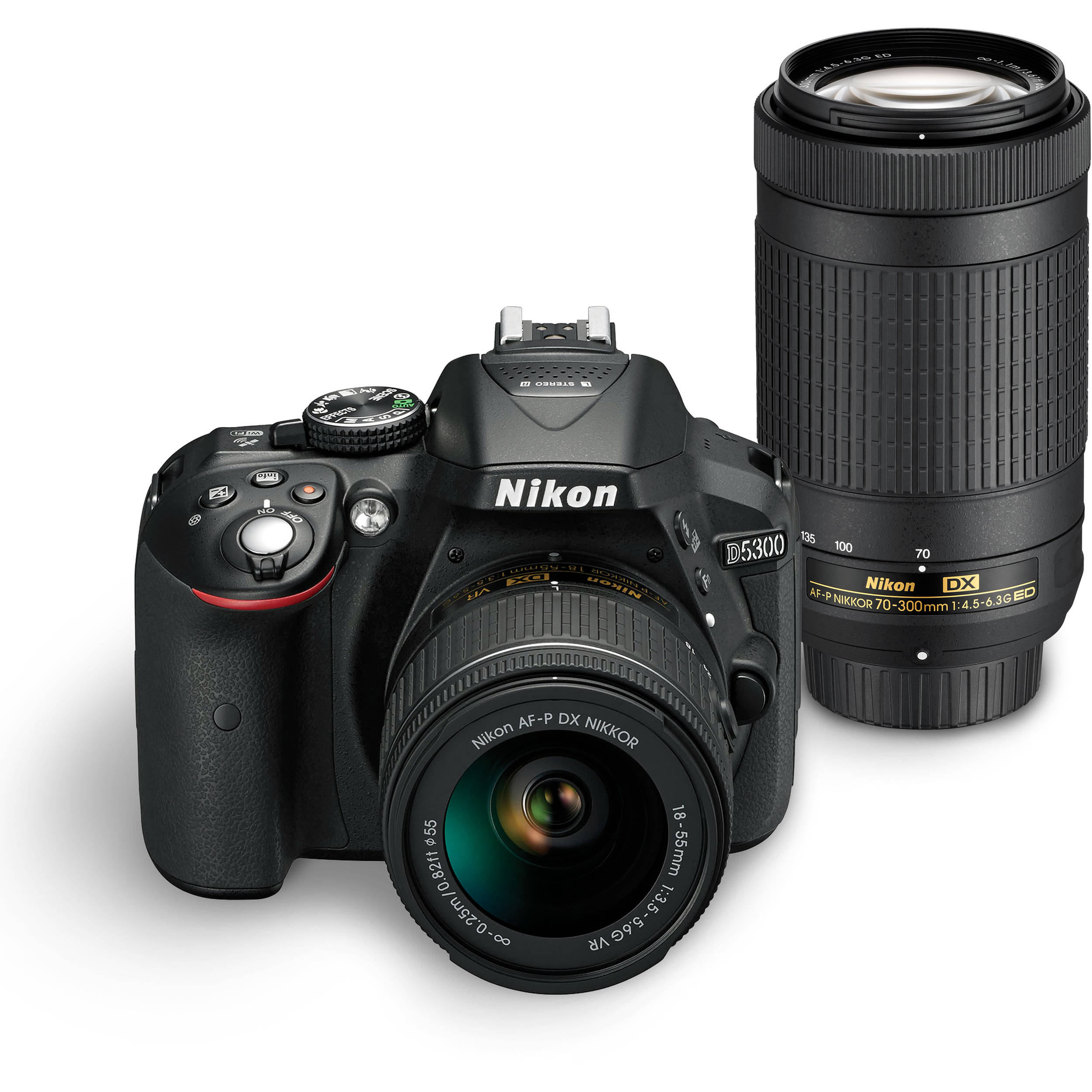 Nikon D5300 Dslr Camera With 18 55mm And 70 300mm Lenses 1579ob