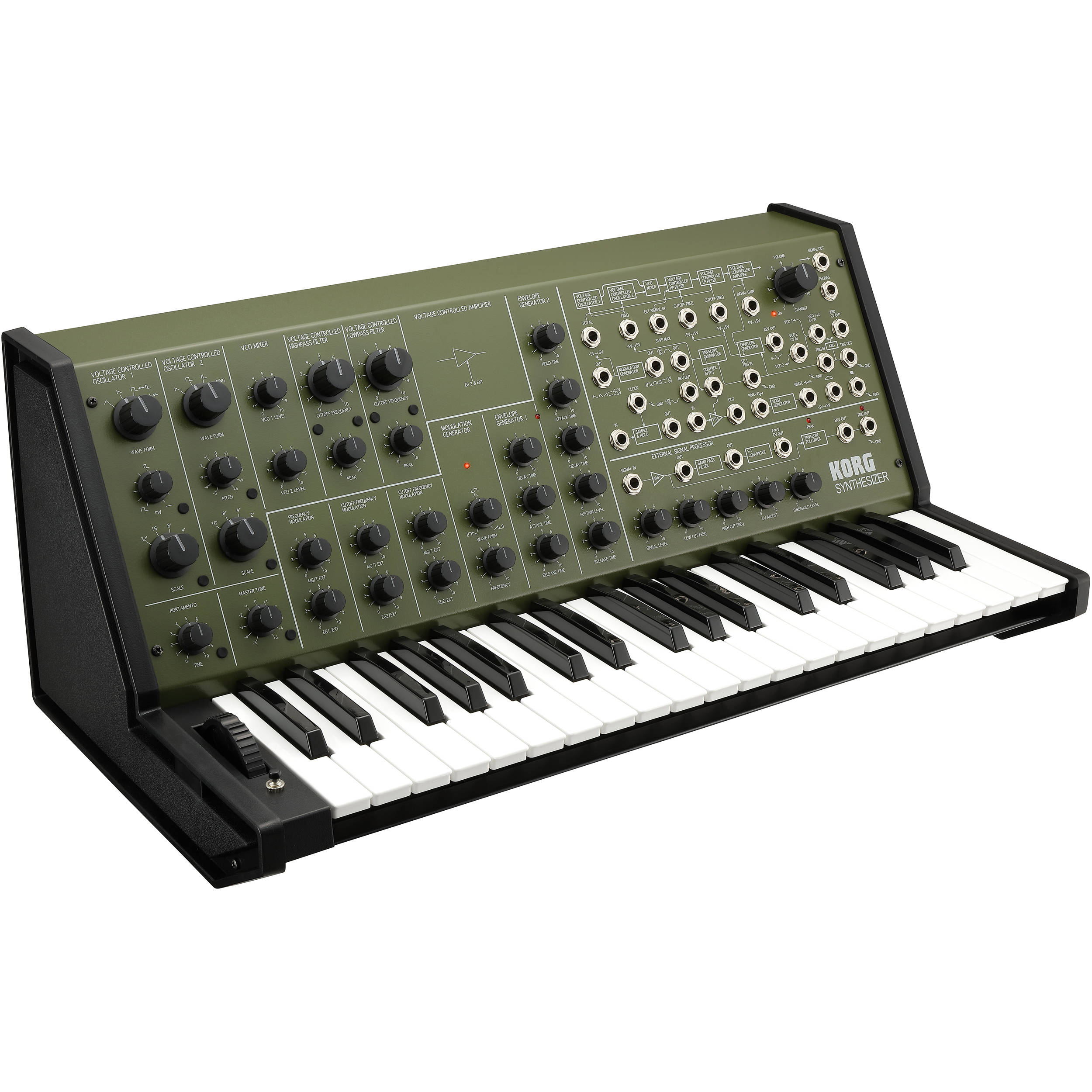 Korg Ms Fs Monophonic Analog Synthesizer Green Msfsgreen