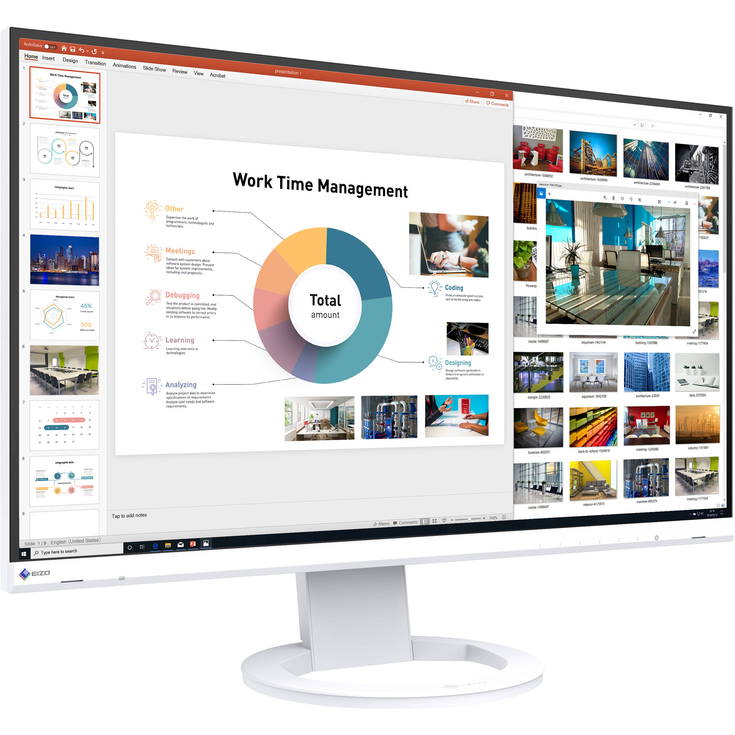 Eizo Flexscan Ev2760 27 16 9 Ips Monitor Ev2760fx Wt