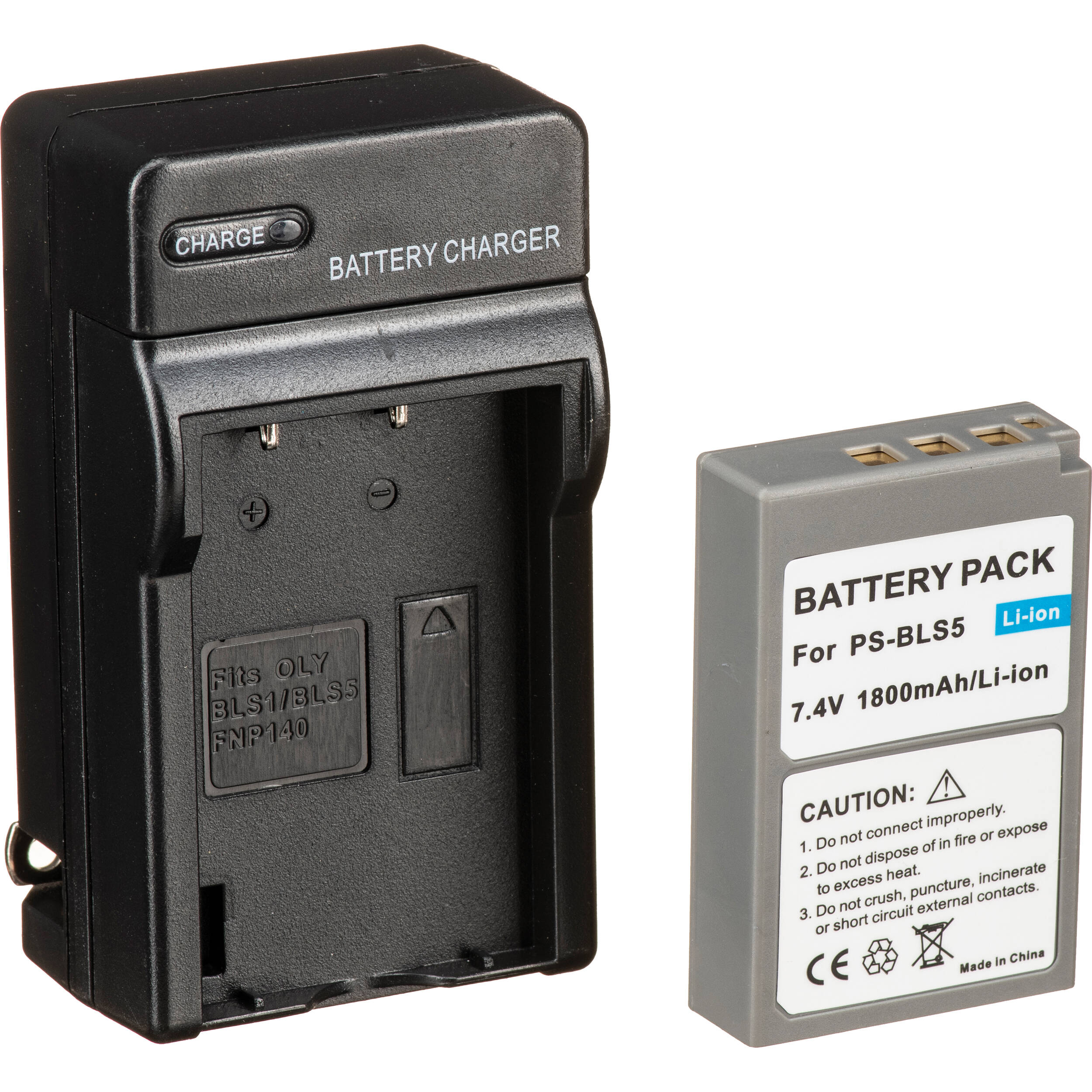Bescor Bls50 Battery And Charger Kit For Select Olympus Bls50