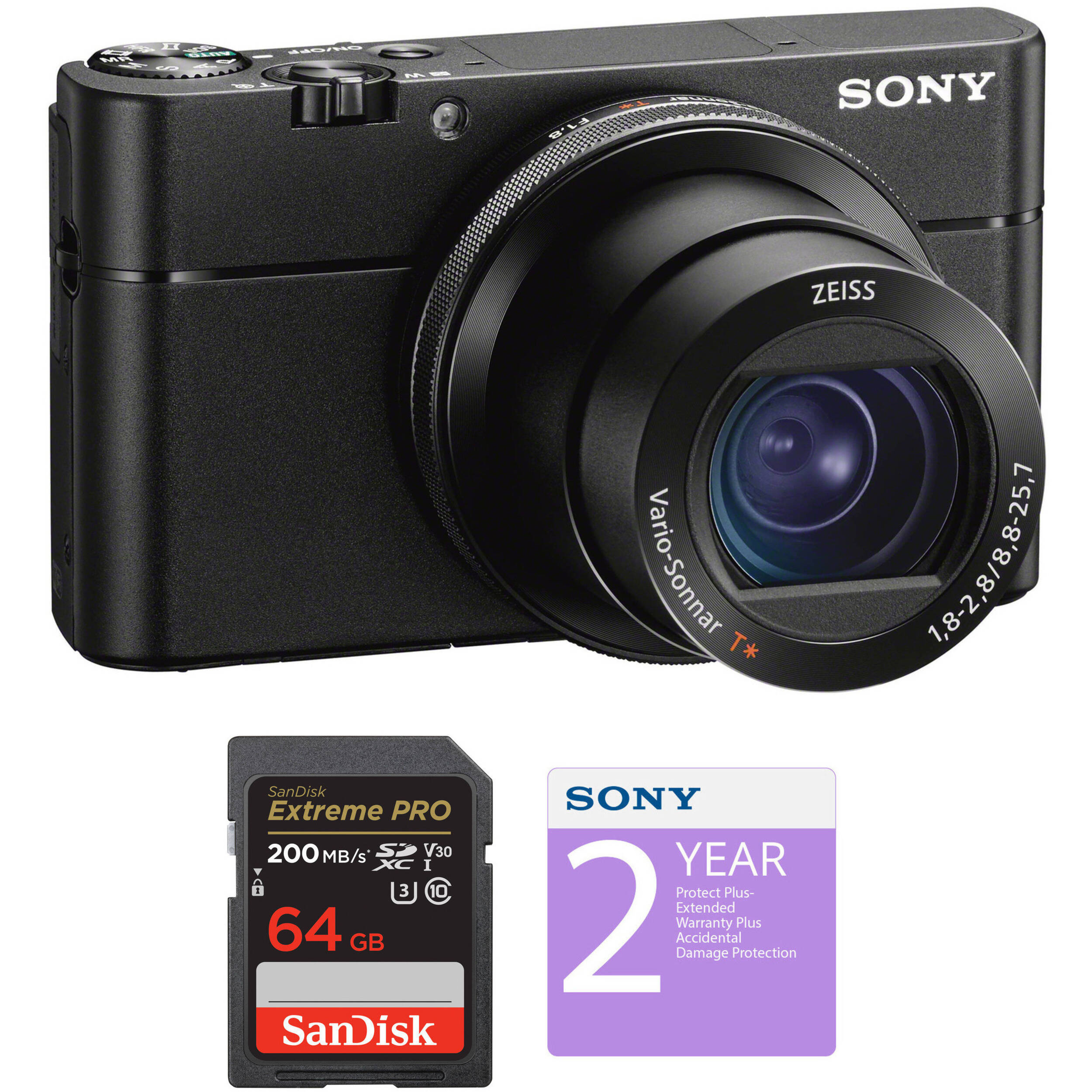 Sony Cyber Shot Dsc Rx100 Va Digital Camera Deluxe Kit B H