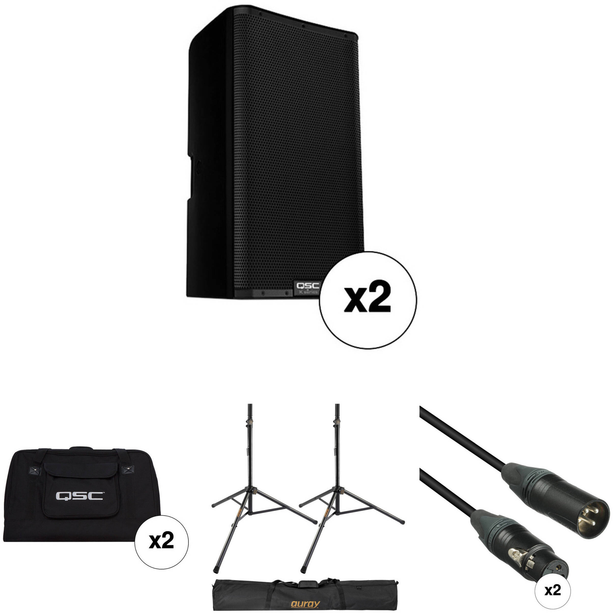 qsc k12 speaker stands