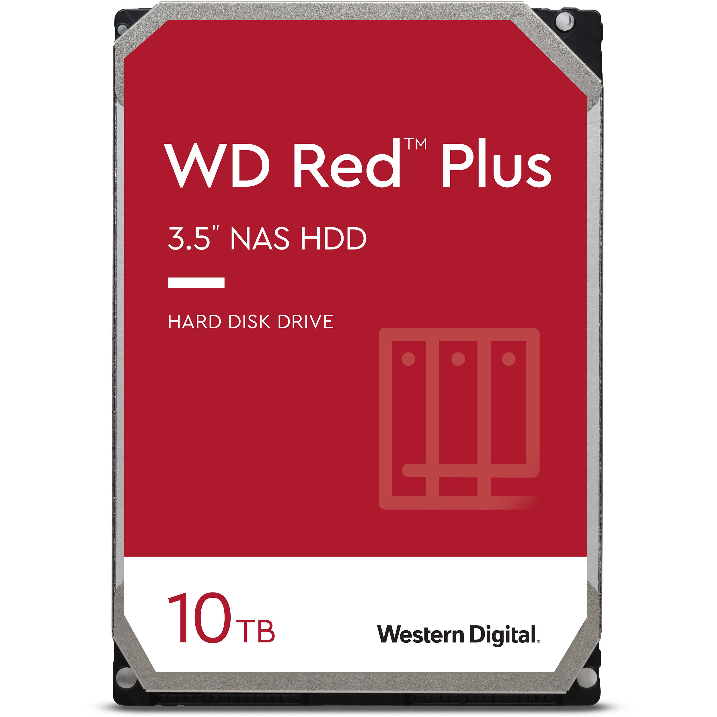 Wd 10tb Red Plus 5400 Rpm Sata Iii Wdbavv0100hnc Wrsn B H Photo