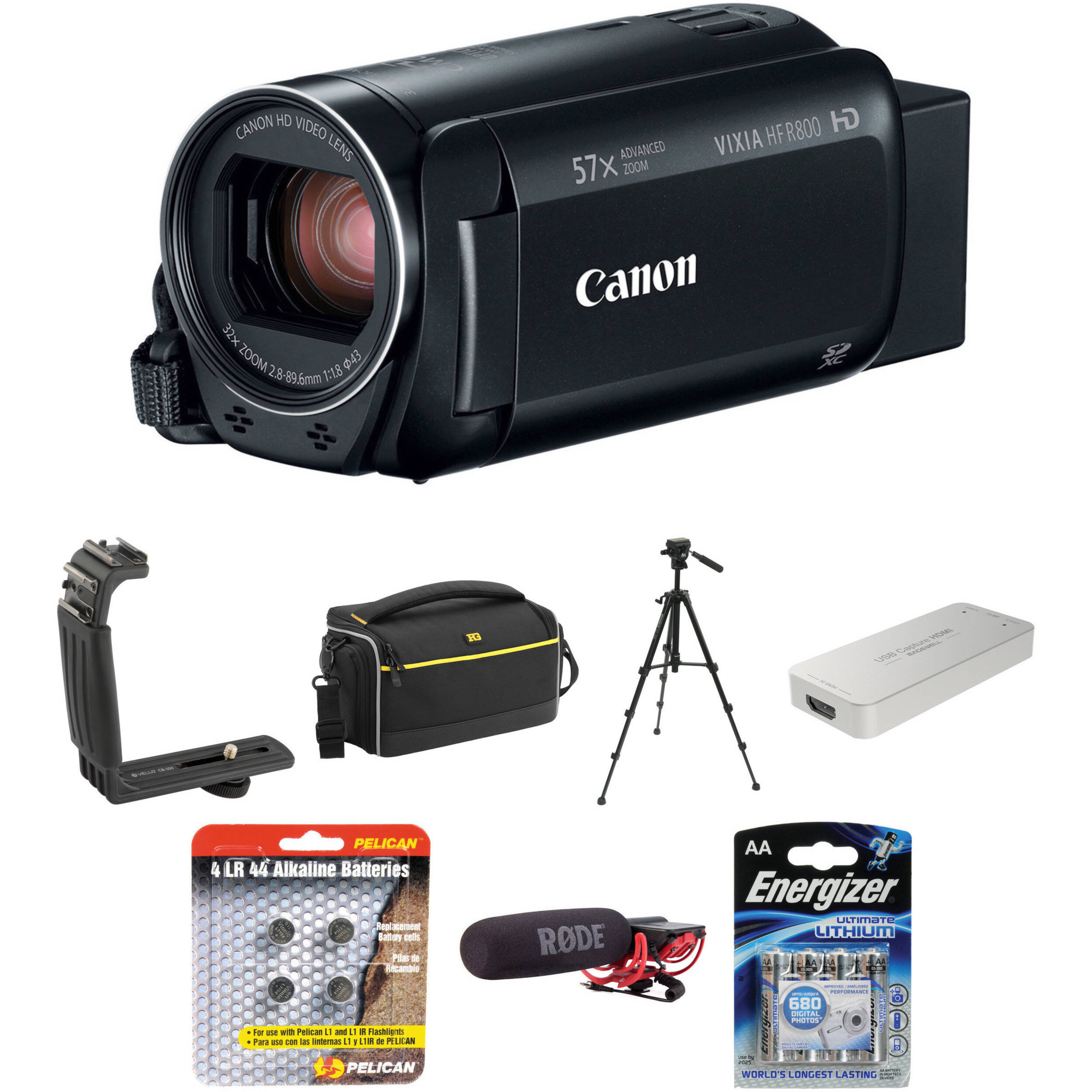 Canon Vixia Hf R800 Hd Camcorder Home Streaming Kit B H Photo