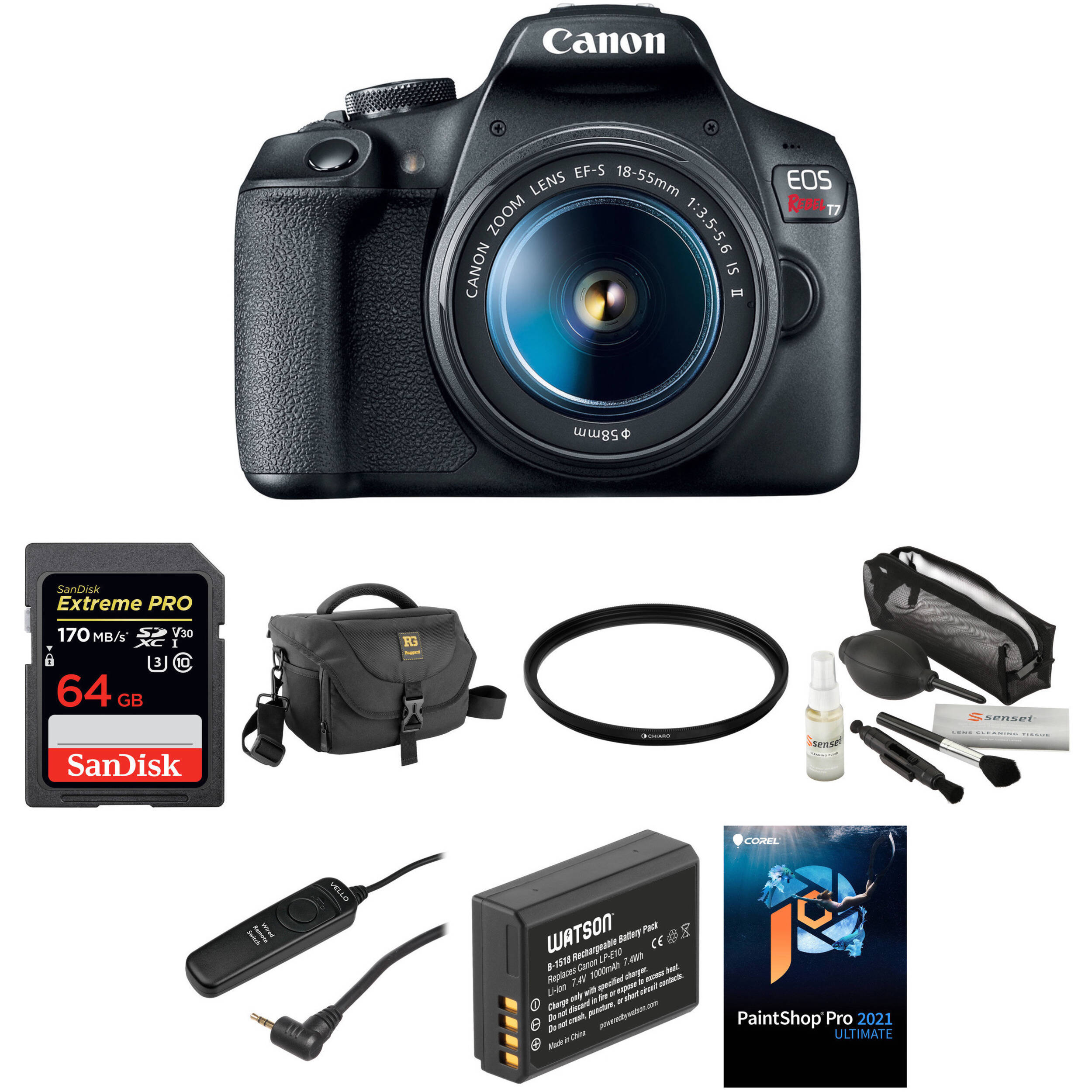 Canon Eos Camera Info V 1 2 Mac Canon Eos Rebel T7 Dslr Camera With 18 55mm Lens Deluxe Kit B H