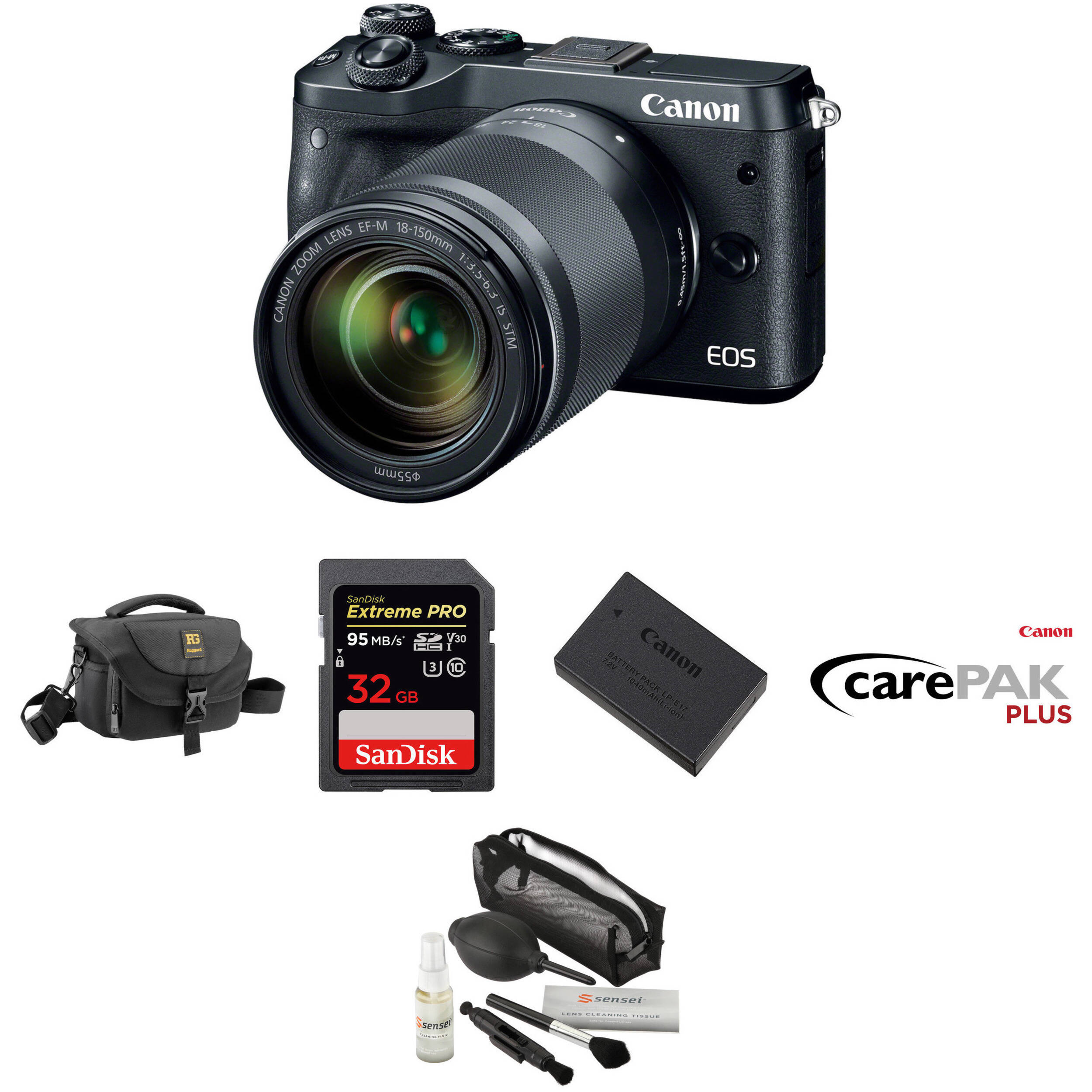 Canon eos m6 mirrorless digital camera with 18 150mm lens Canon Eos M6 Mirrorless Digital Camera With 18 150mm Lens Deluxe