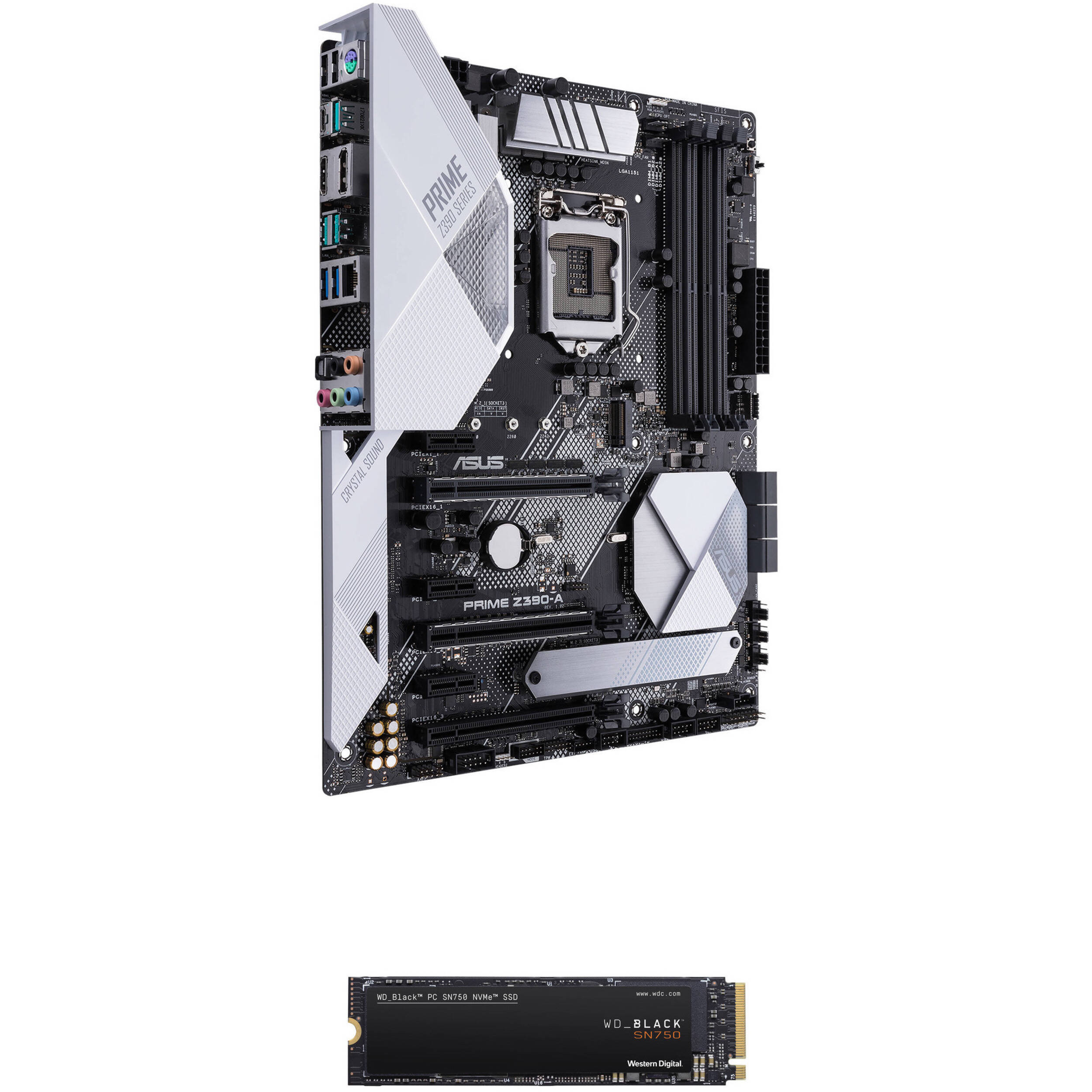Asus Prime Z390 A Motherboard With 1tb Wd Black M 2 Ssd Kit B H