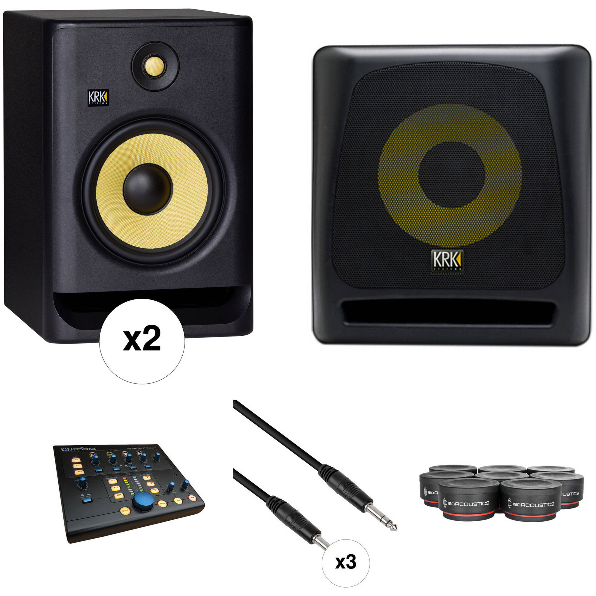 krk rokit 8 pair used