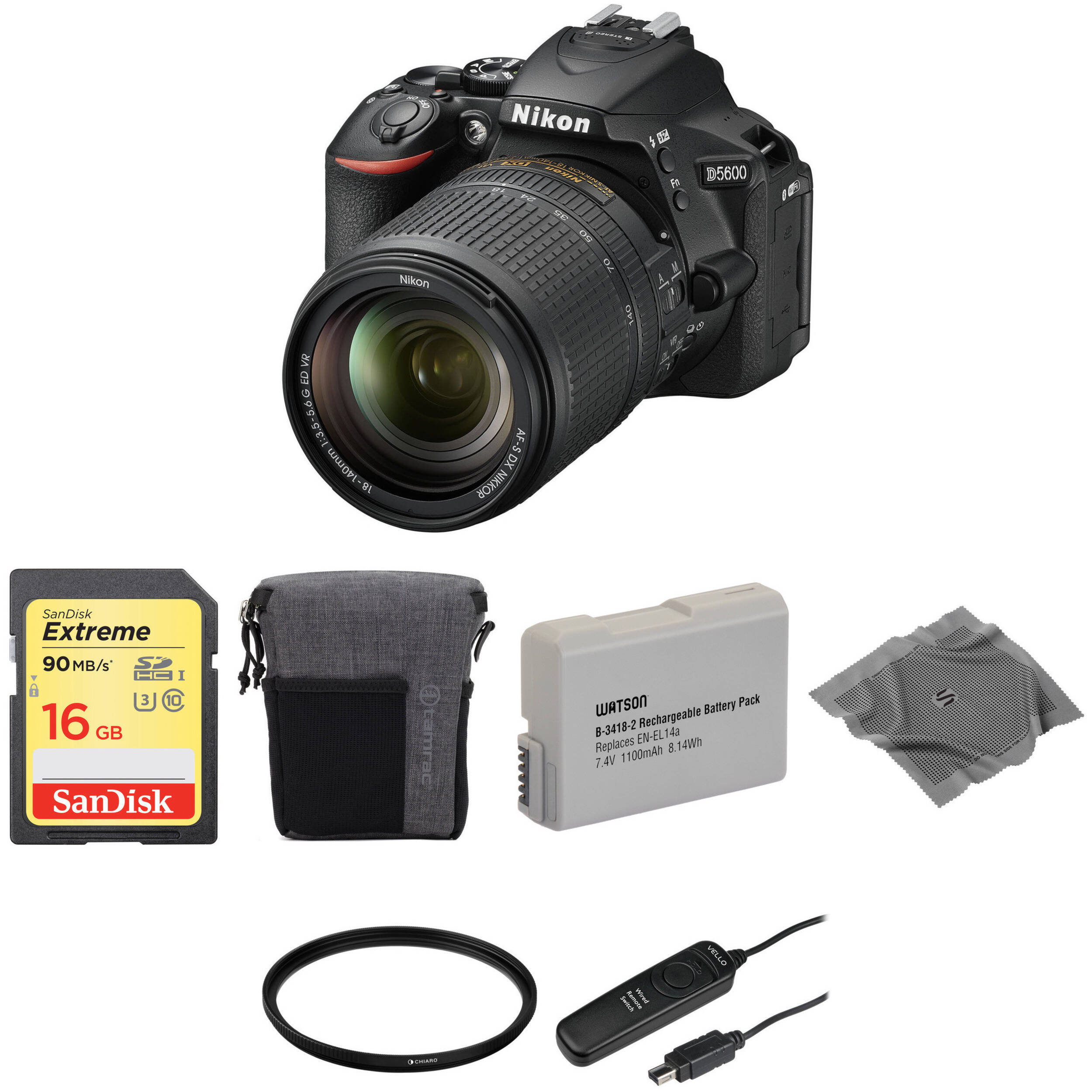 Nikon D5600 Dslr Camera With 18 140mm Lens Basic Kit B H Photo