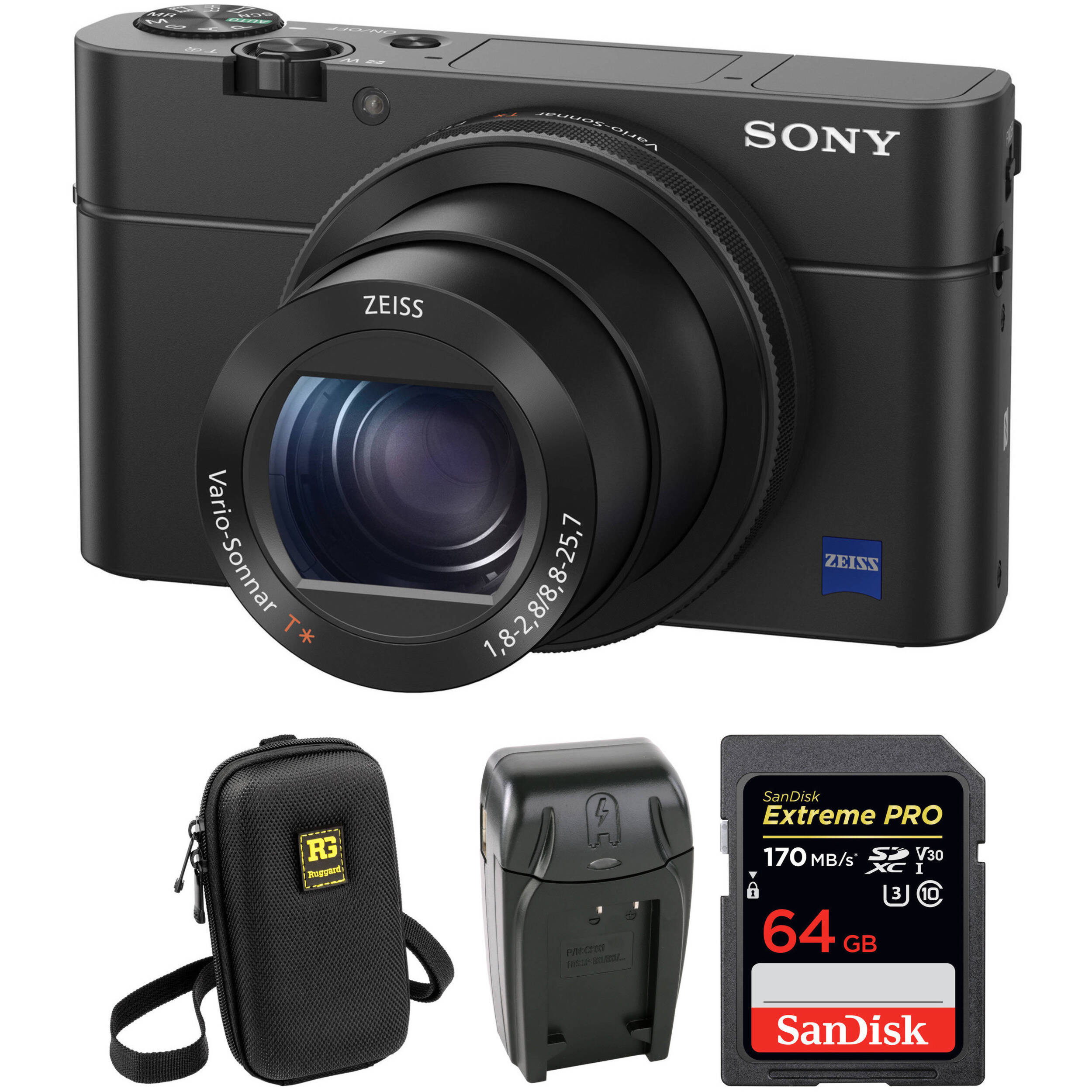 Sony Cyber Shot Dsc Rx100 Iv Digital Camera With Free Dscrx100m4