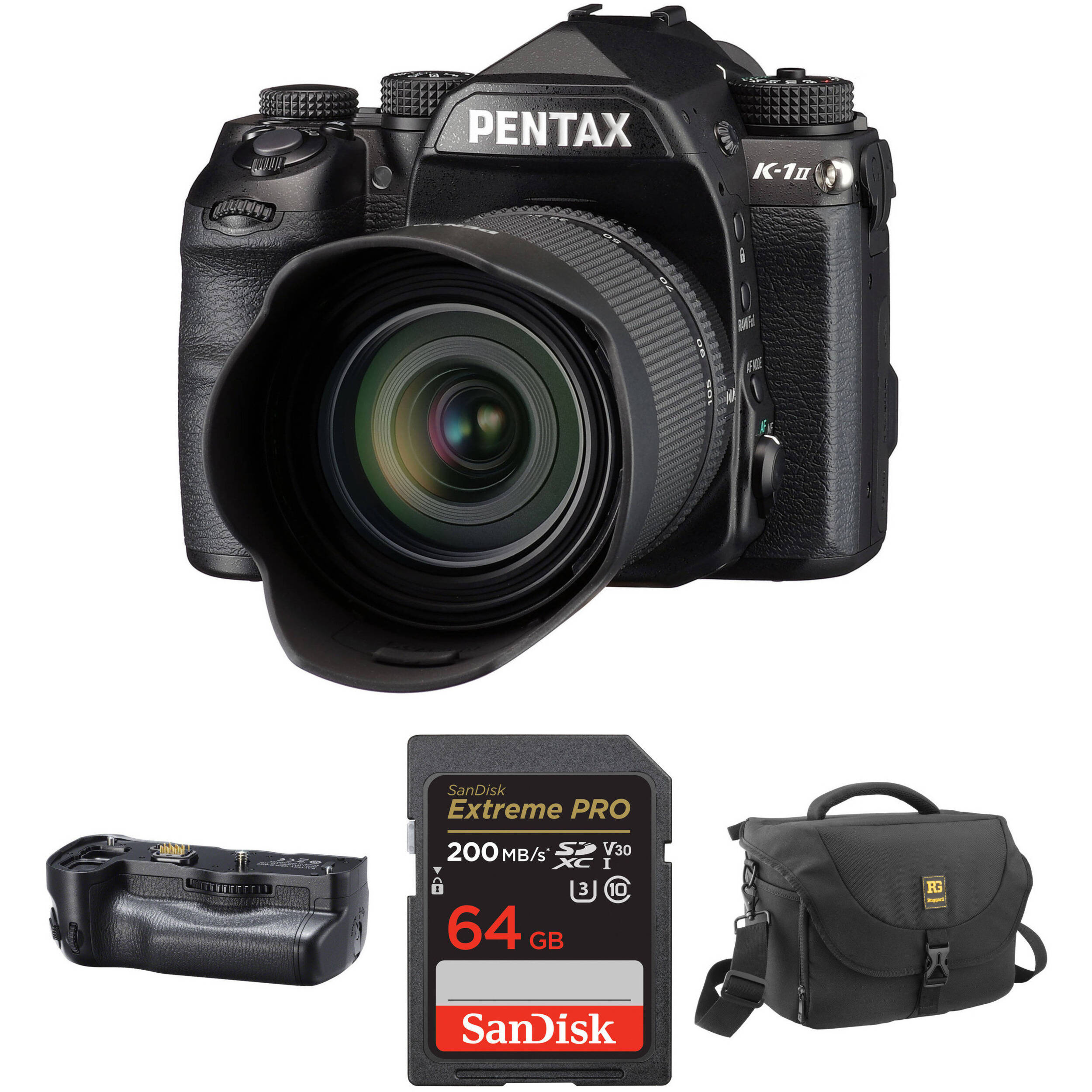 Pentax K 1 Mark Ii Dslr Camera With 28 105mm Lens And Battery