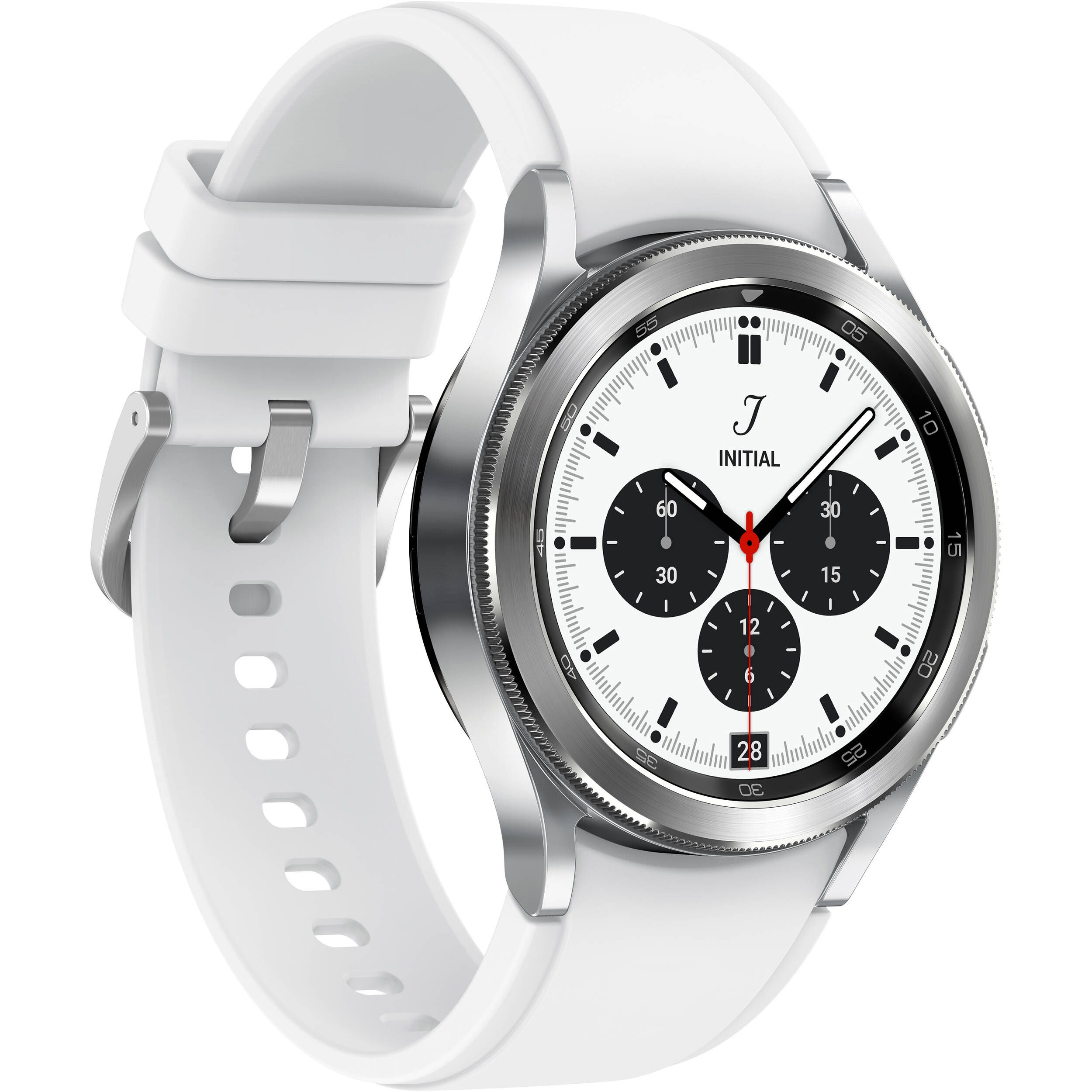 Photo 1 of BRAND NEW Samsung Galaxy Watch4 Classic Smartwatch (42mm, Bluetooth/Wi-Fi/LTE, Silver)