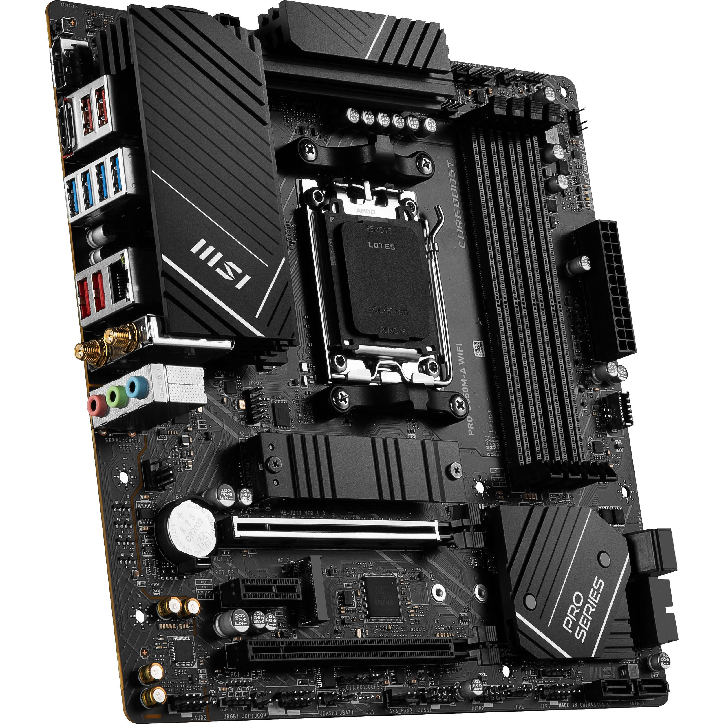 Photo 1 of MSI PRO B650M-A WIFI AM5 Micro-ATX Motherboard