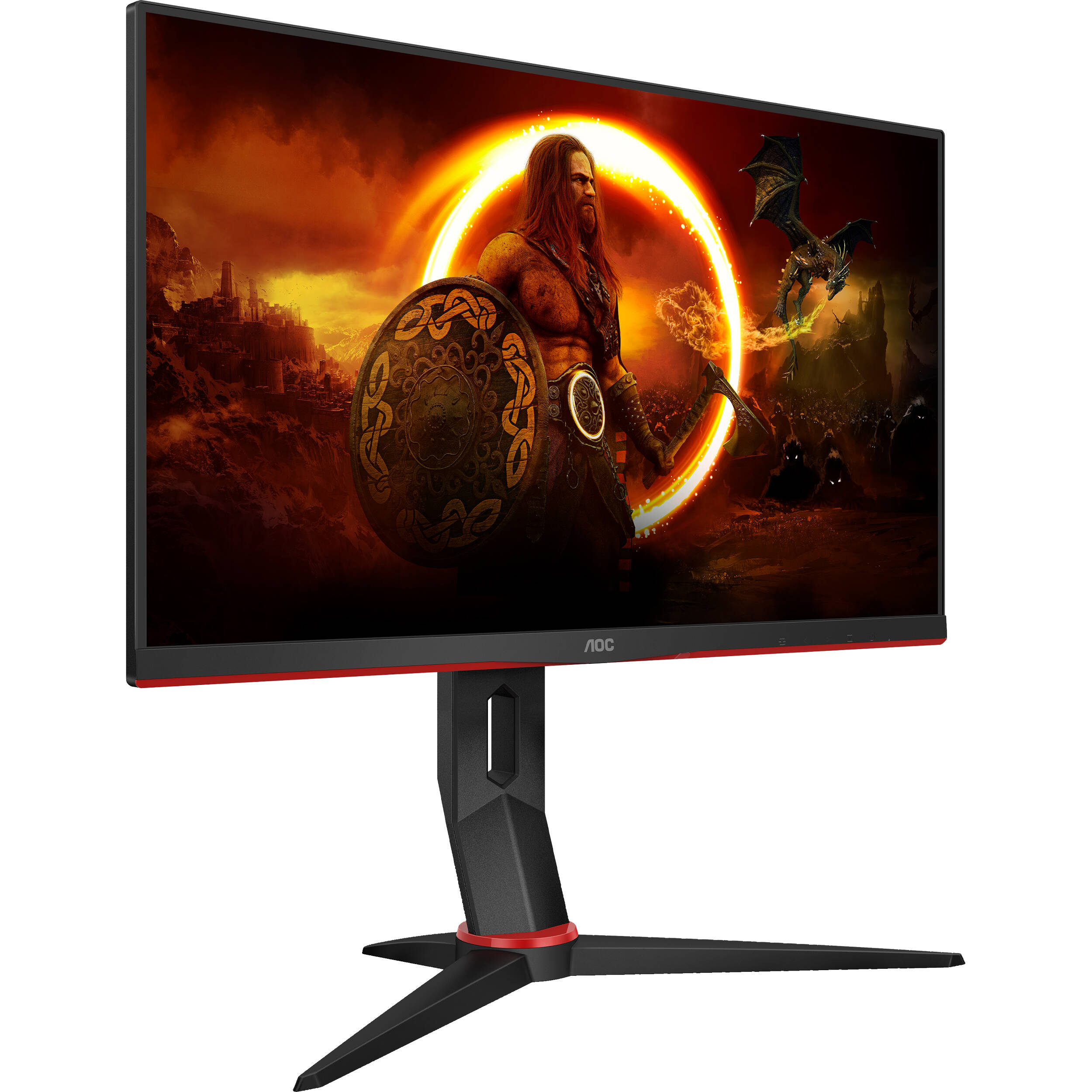 Photo 1 of AOC 27" 240 Hz HDR Gaming Monitor (Black/Silver/Red)