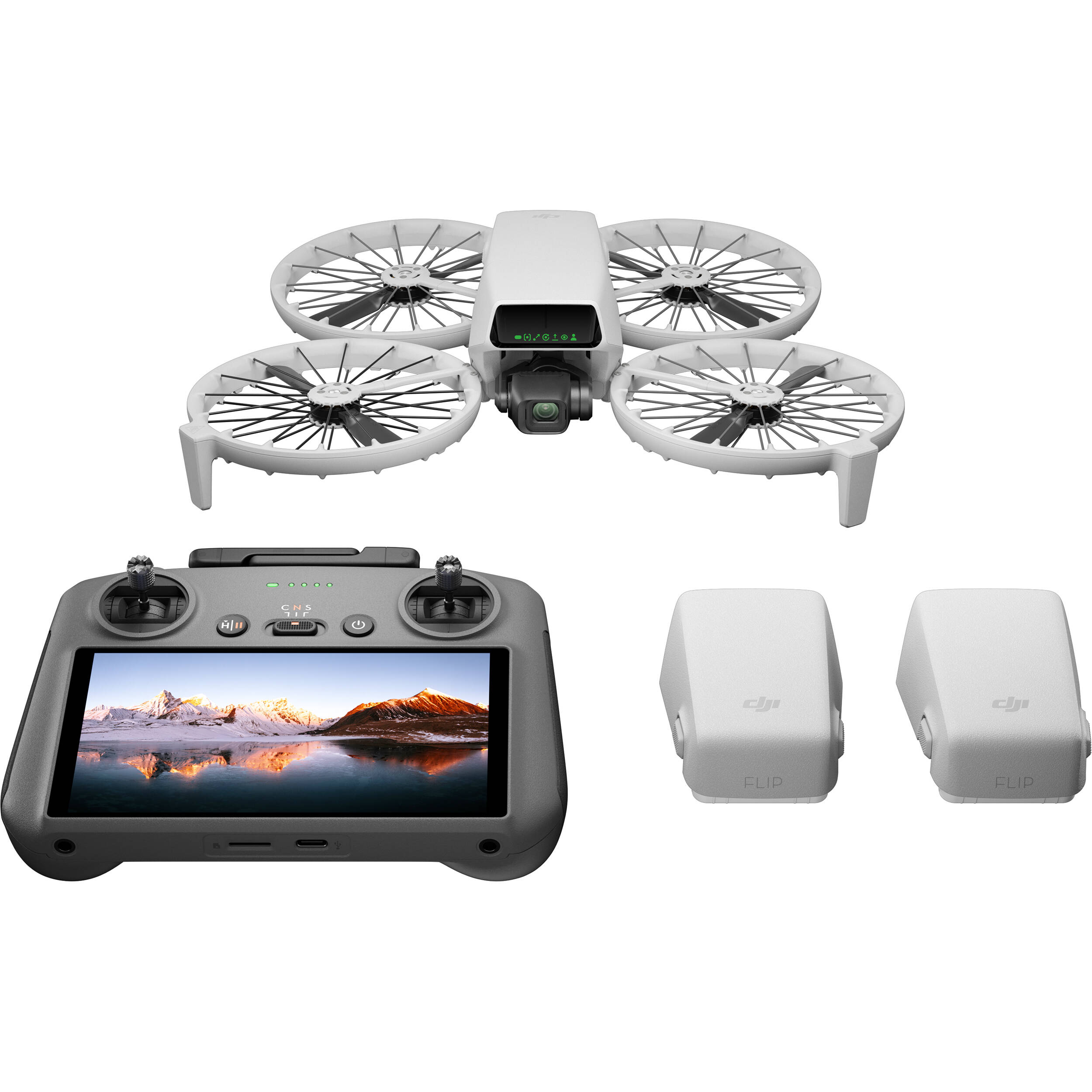 DJI Flip (DJI RC 2) (GL) - trọn bộ phụ kiện đi kèm