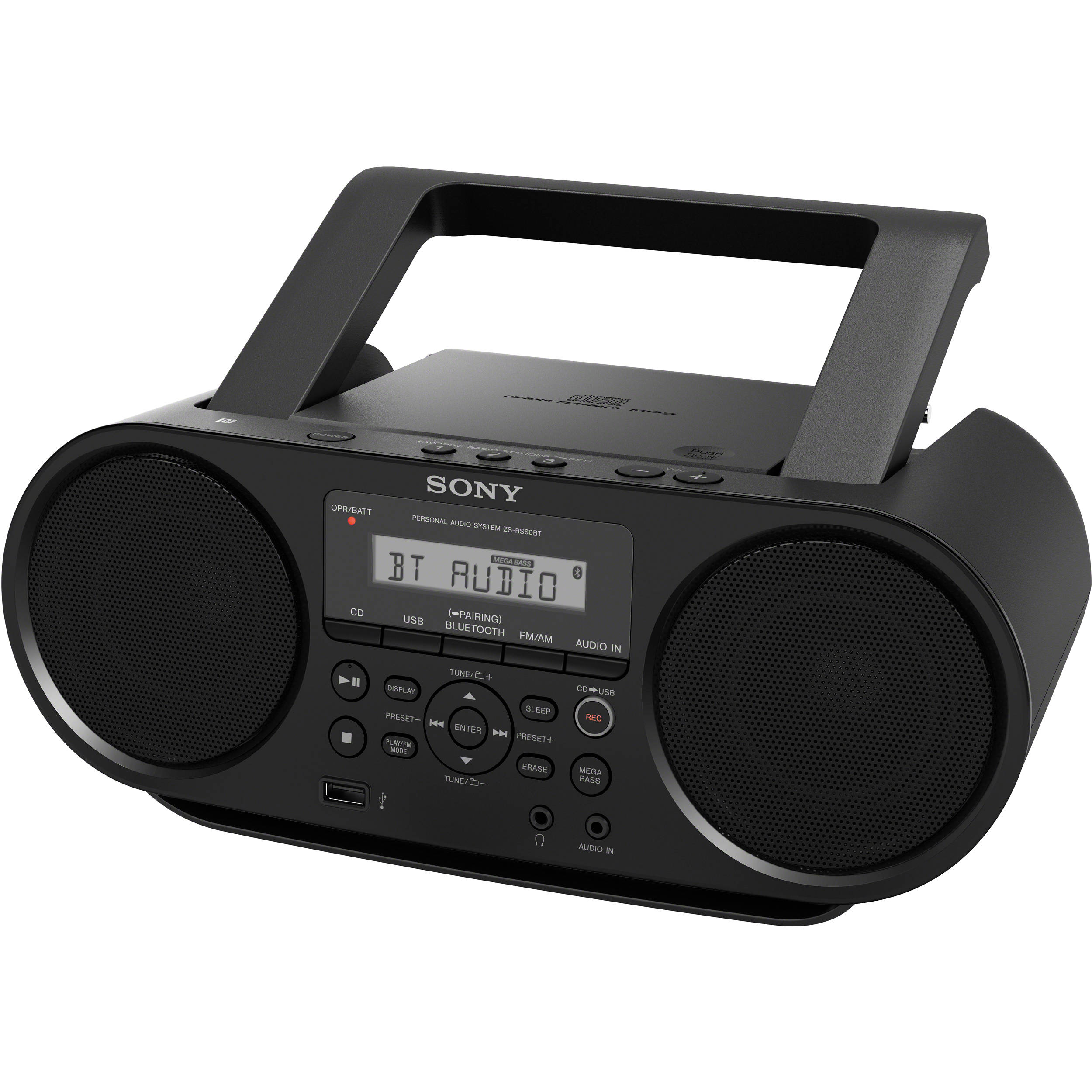 Sony Zs Rs60bt Cd Boombox Zsrs60bt B H Photo Video
